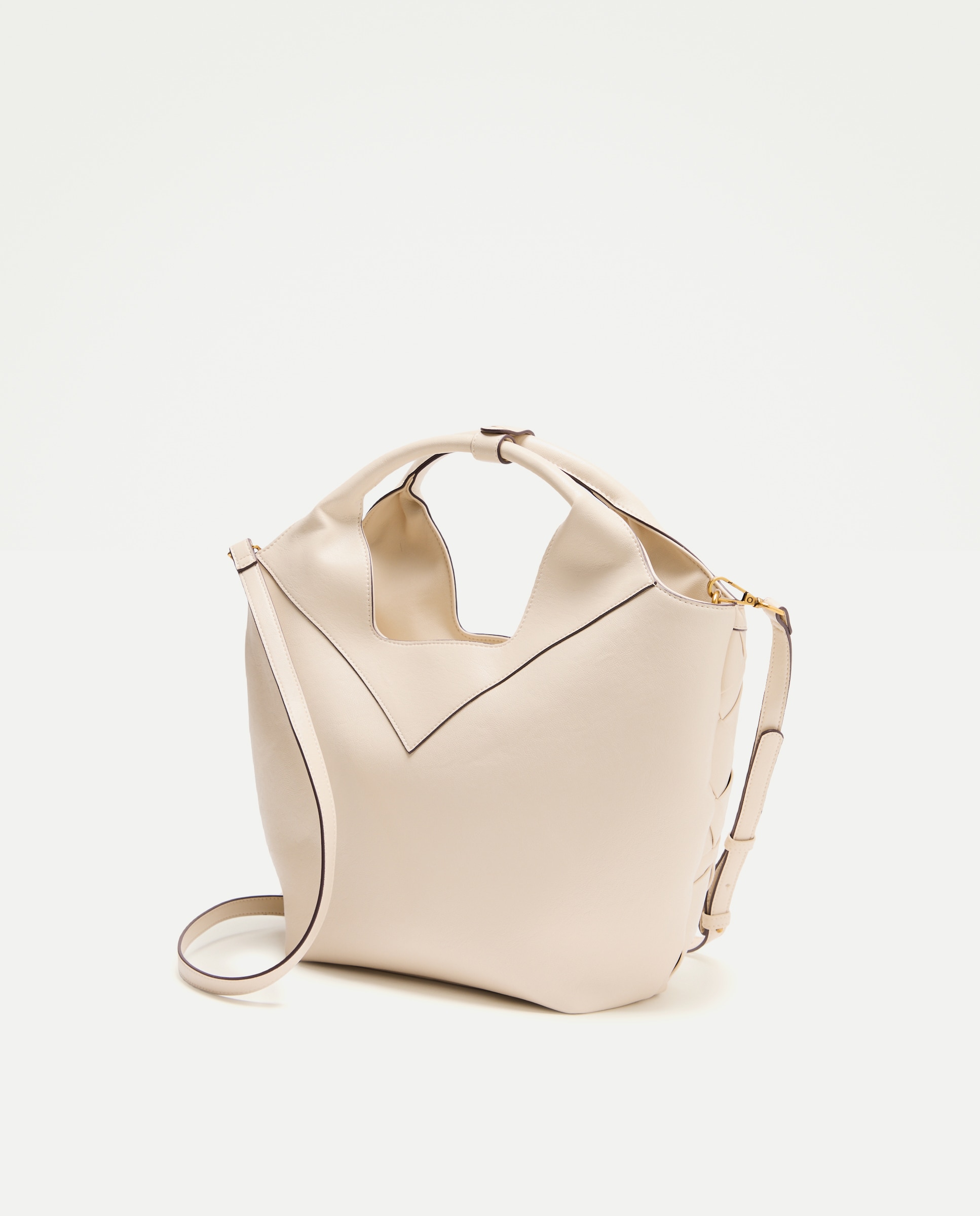 Mala Shopper com Entrançado Manual 120 Cru-2