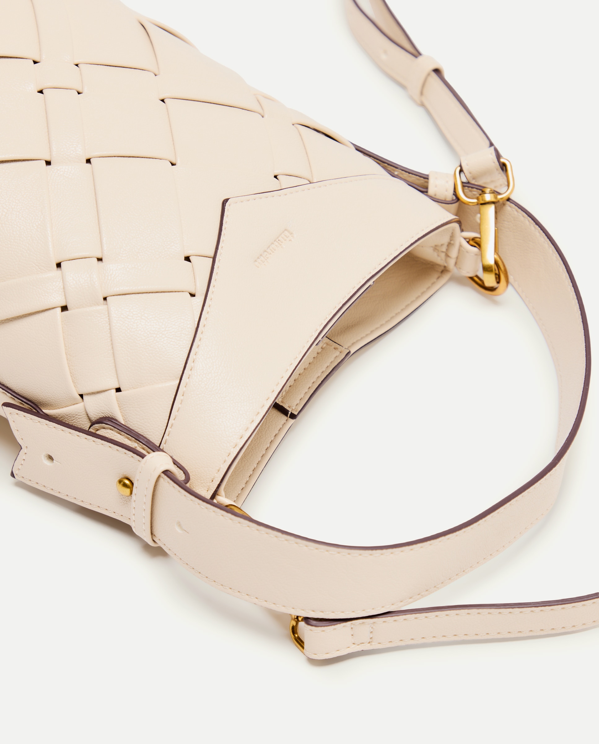 Mala Tipo Bucket com Entrançado 120 Cru-5