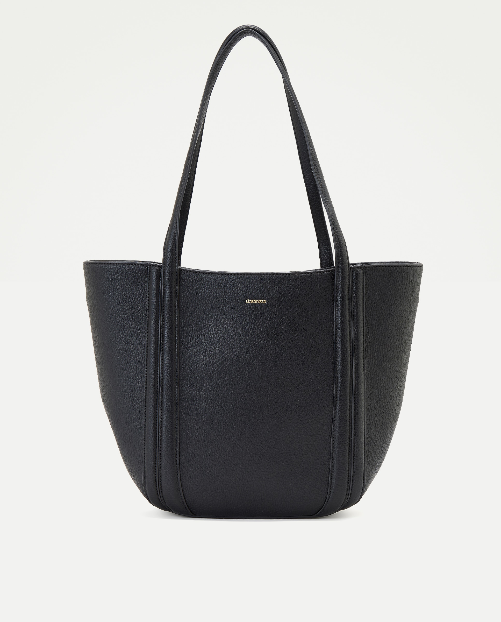 Bolso shopper con neceser interior - Tintoretto - Negro Negro-1