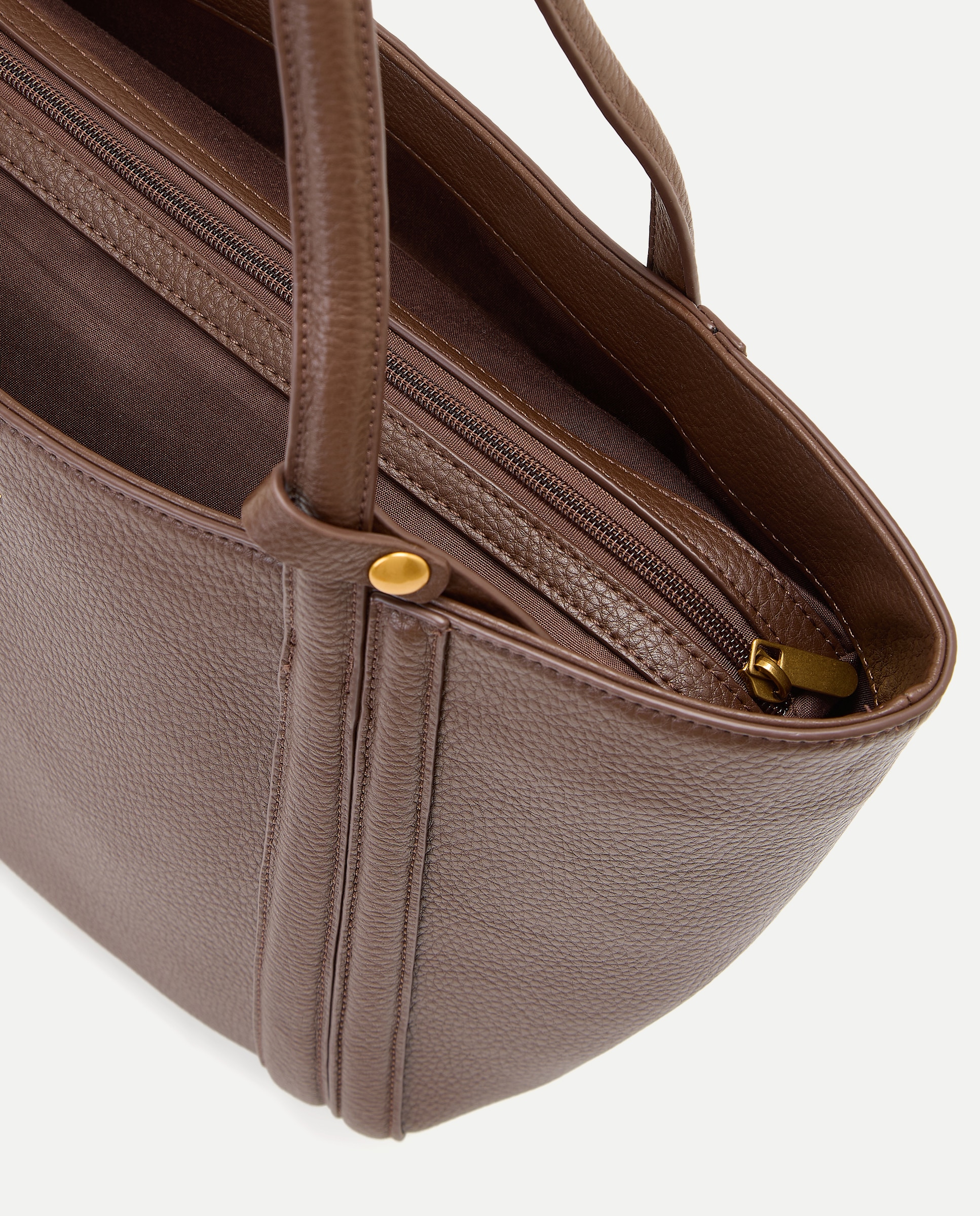 Bolso shopper con neceser interior - Tintoretto - Chocolate Chocolate-4
