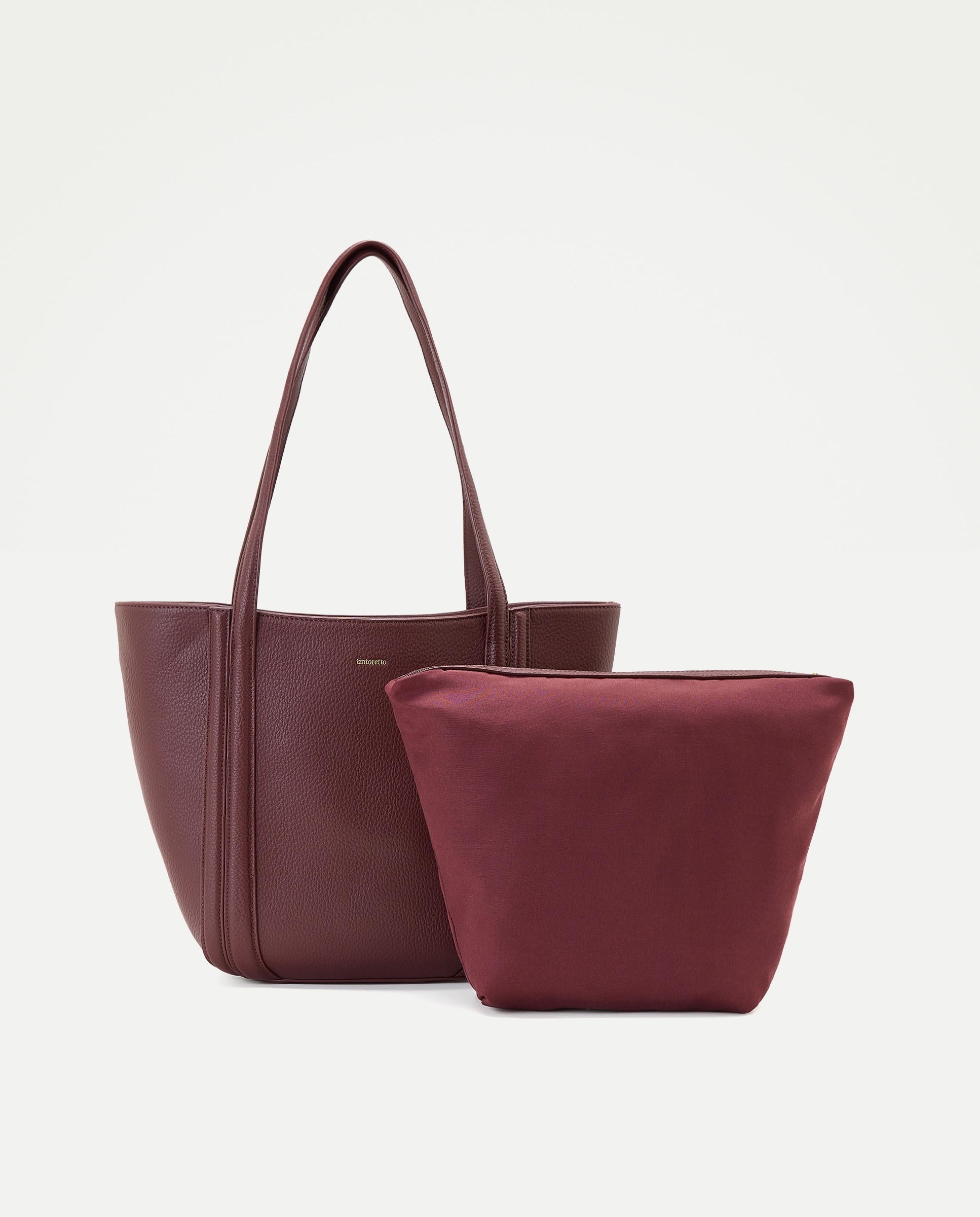 Mala Shopper com Nécessaire Interior Bordeaux-3