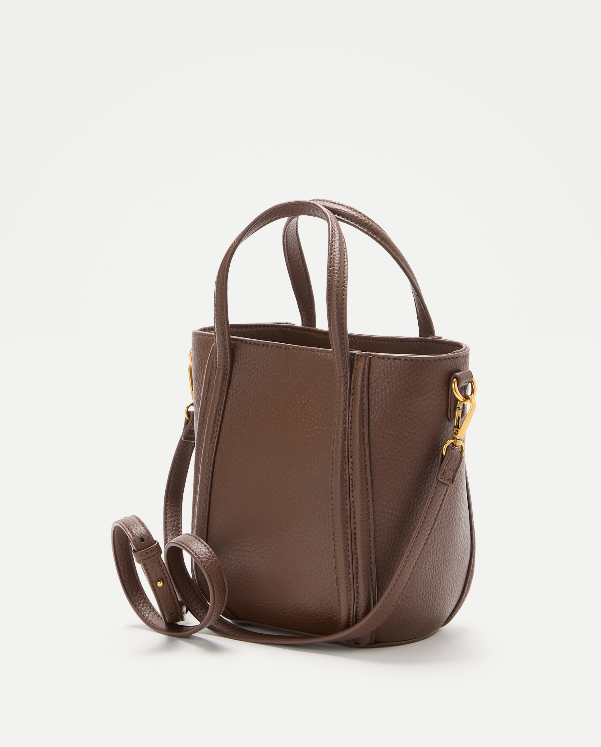 Bolso tipo bucket con asa larga - Tintoretto - Chocolate Chocolate-2