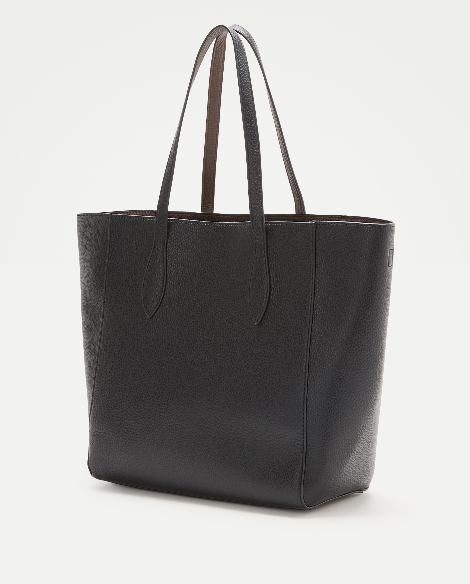 Bolso shopper reversible con funda de ordenador - Tintoretto - Negro Negro-2