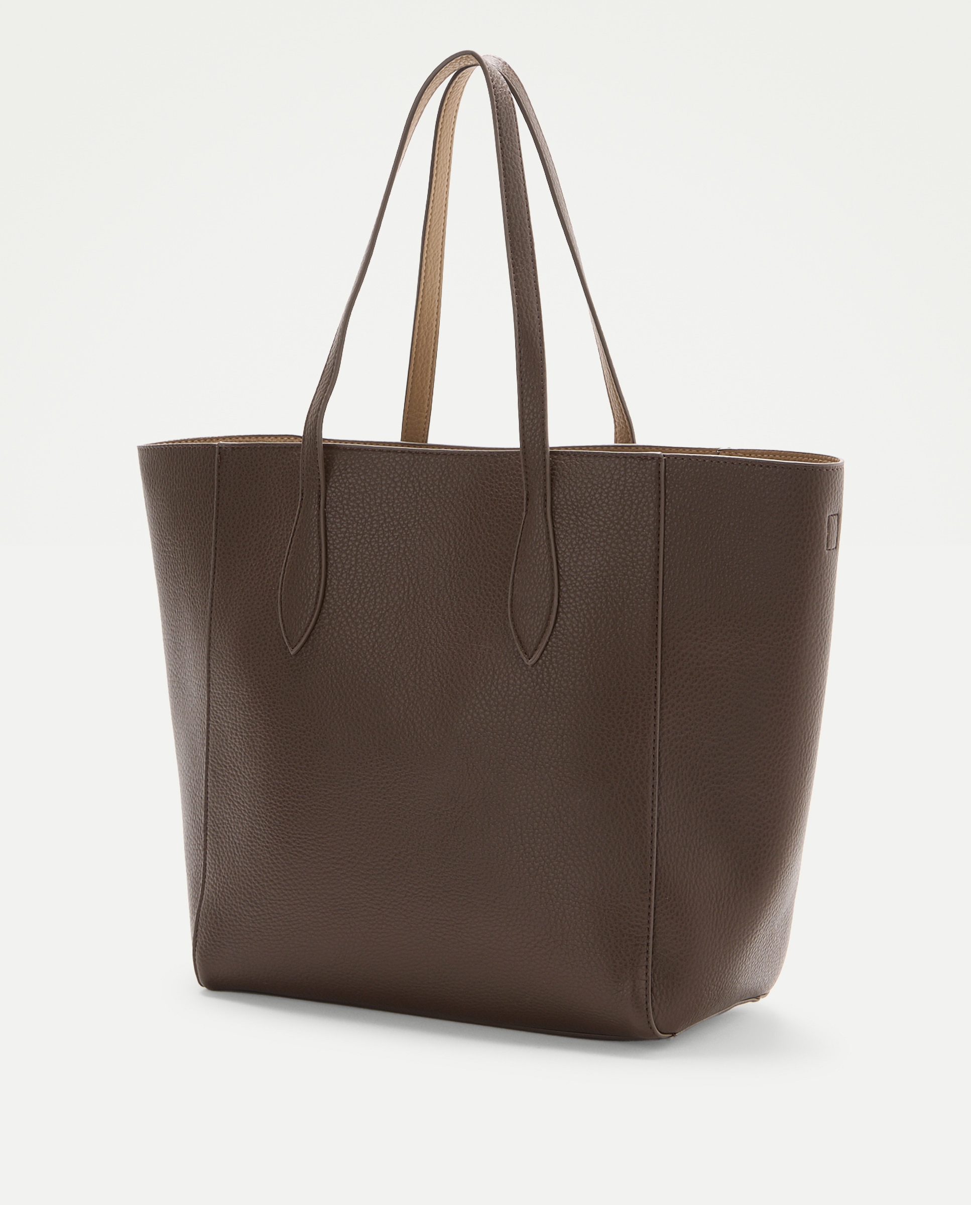Bolso shopper reversible con funda de ordenador - Tintoretto - Chocolate Chocolate-2
