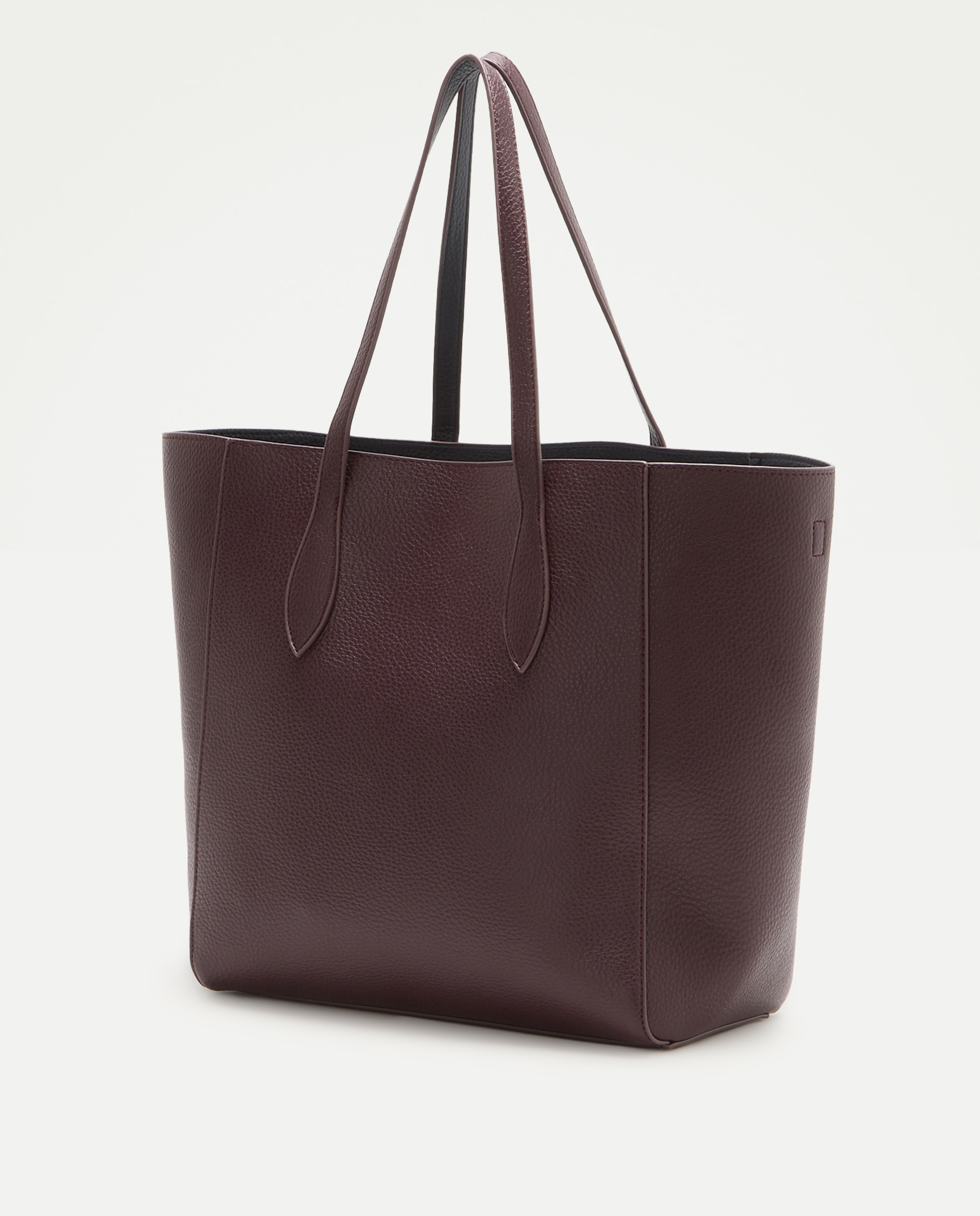 Bolso shopper reversible con funda de ordenador - Tintoretto - Burdeos Burdeos-2
