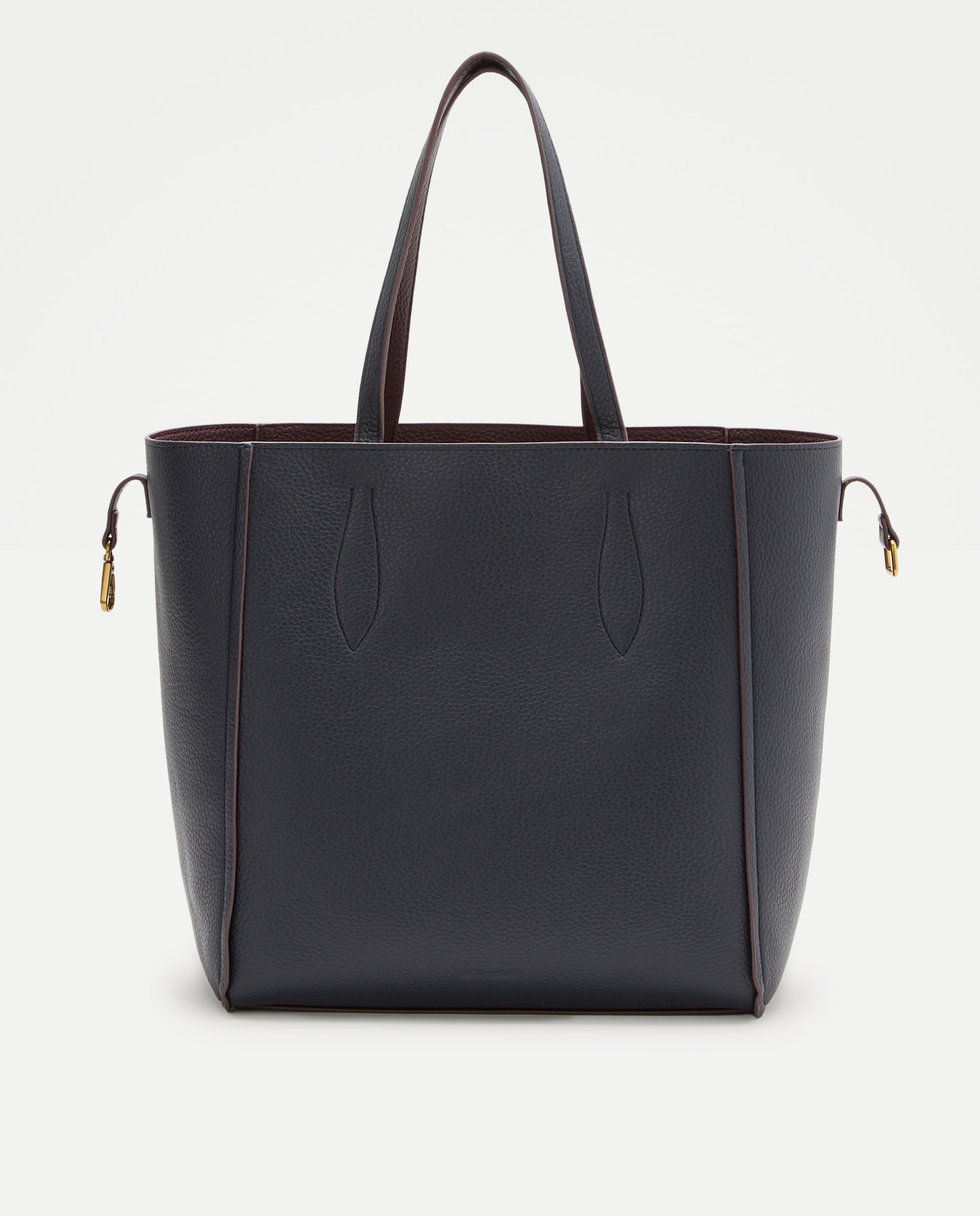 Bolso shopper reversible con funda de ordenador - Tintoretto - Burdeos Burdeos-5