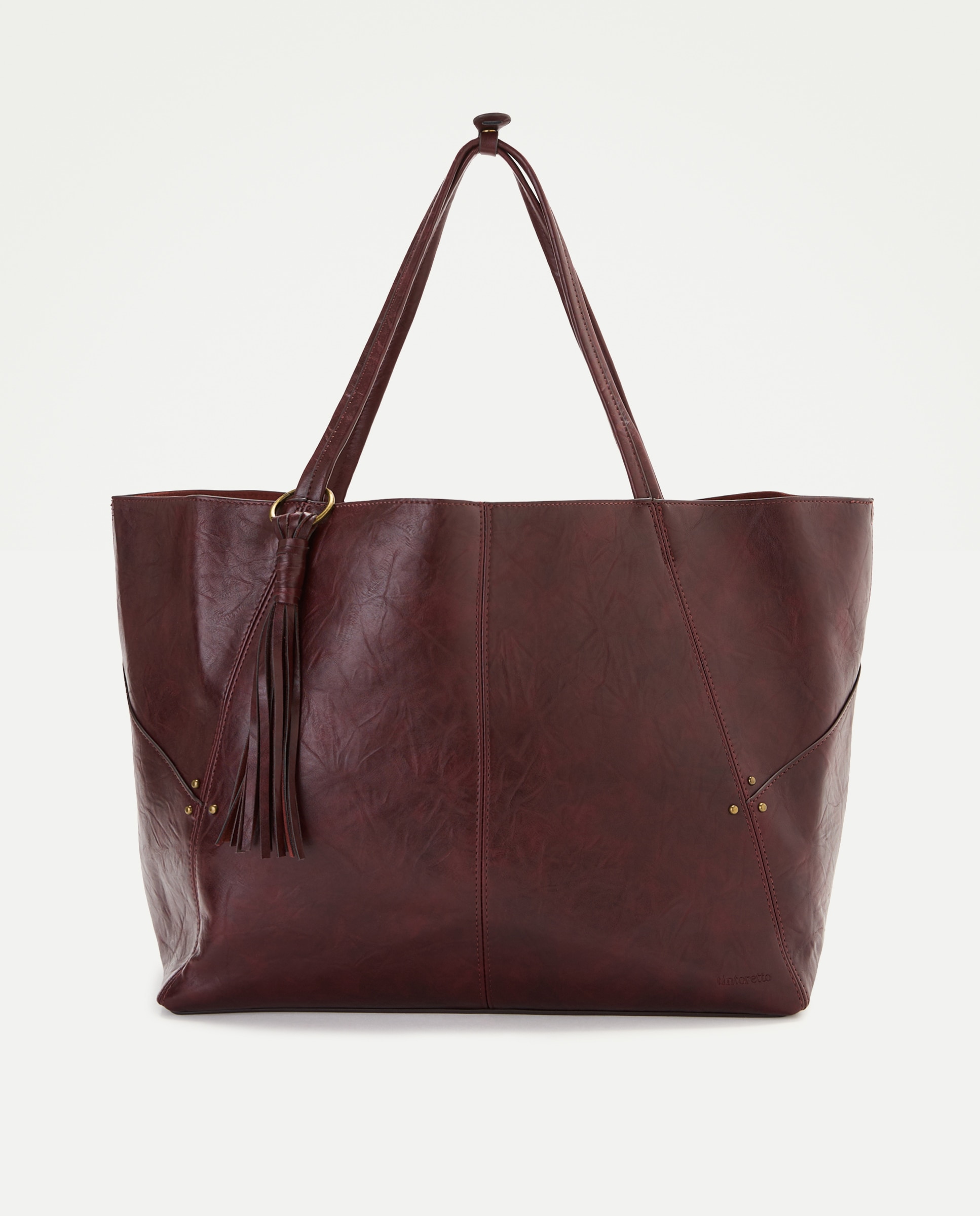 Imagem 0 de Mala Shopper Grande com Efeito de Pele e Pompom