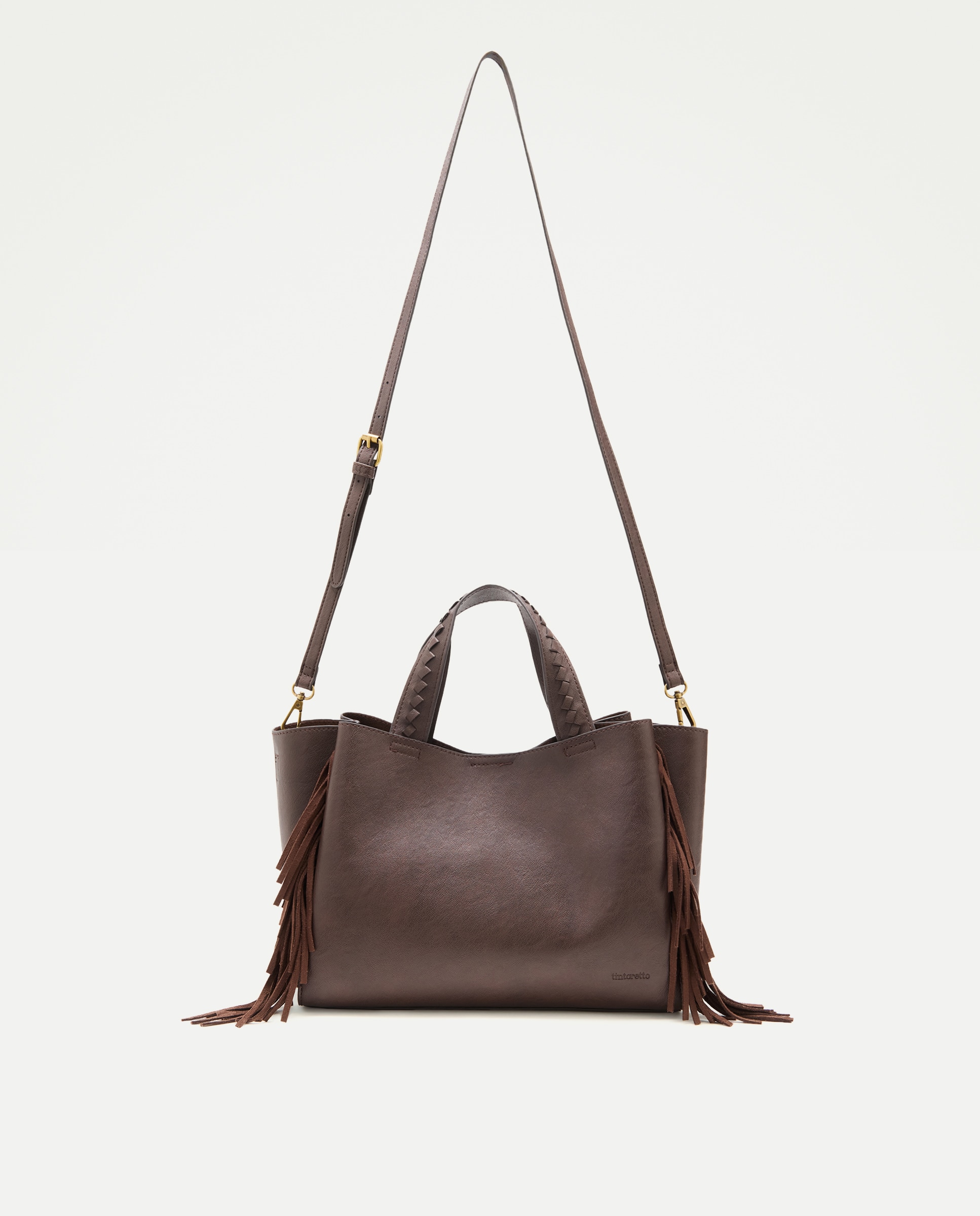 Imagem 0 de Mala Shopper com Franjas e Alça Amovível