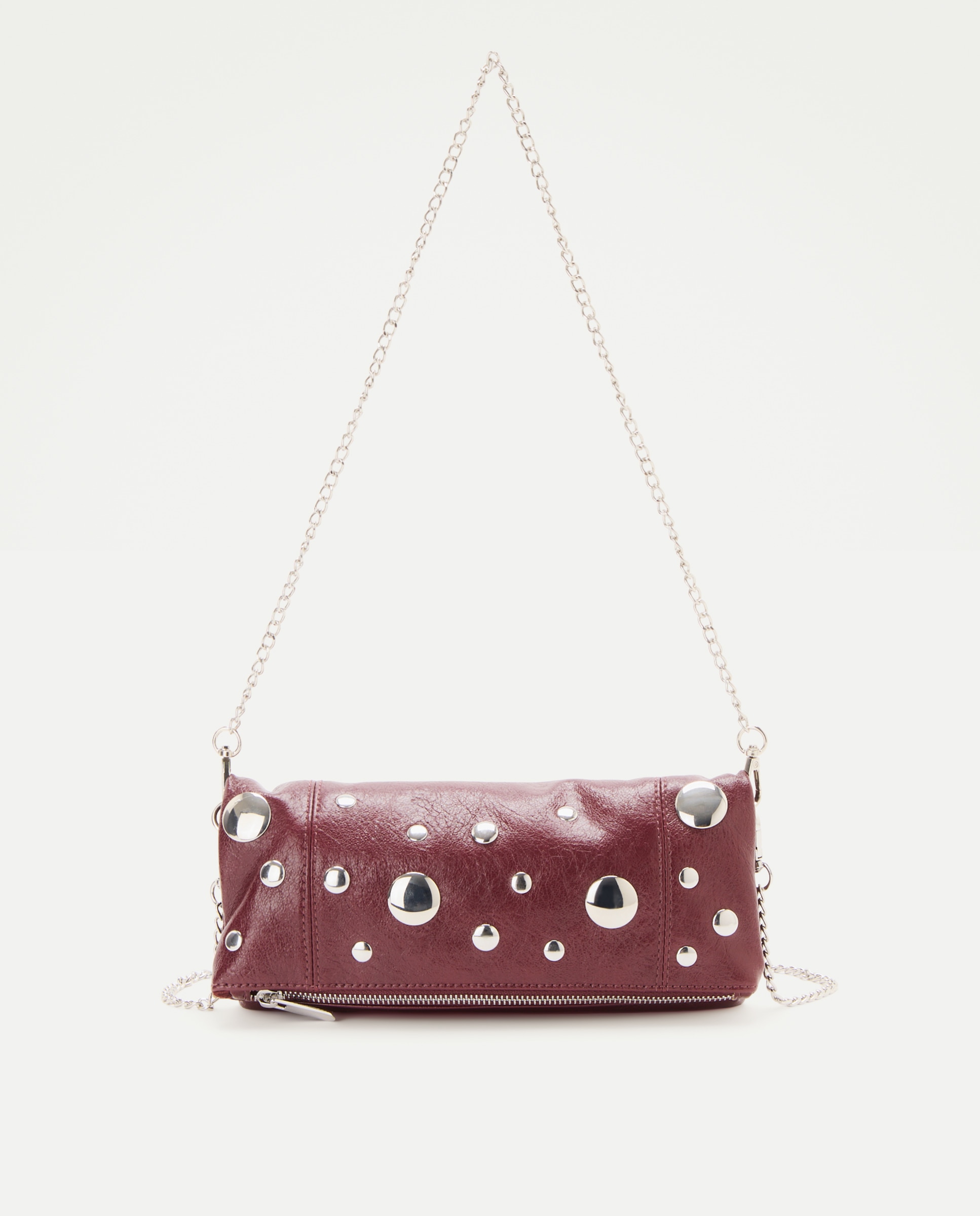 Imagem 0 de Mala Clutch com Efeito de Pele e Tachas