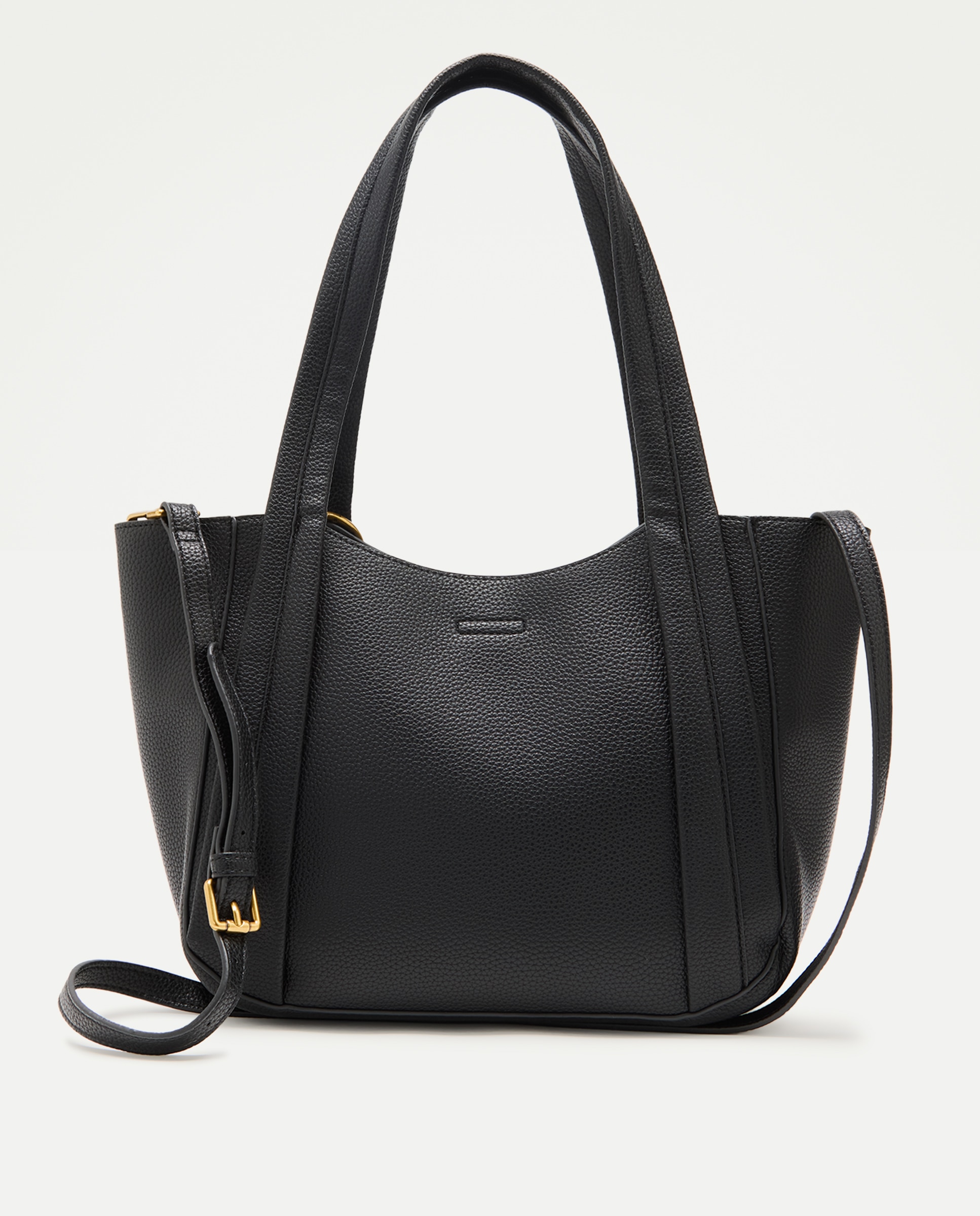 Bolso shopper 2 en 1 con bandolera - Tintoretto - 800 Negro 800 Negro-2