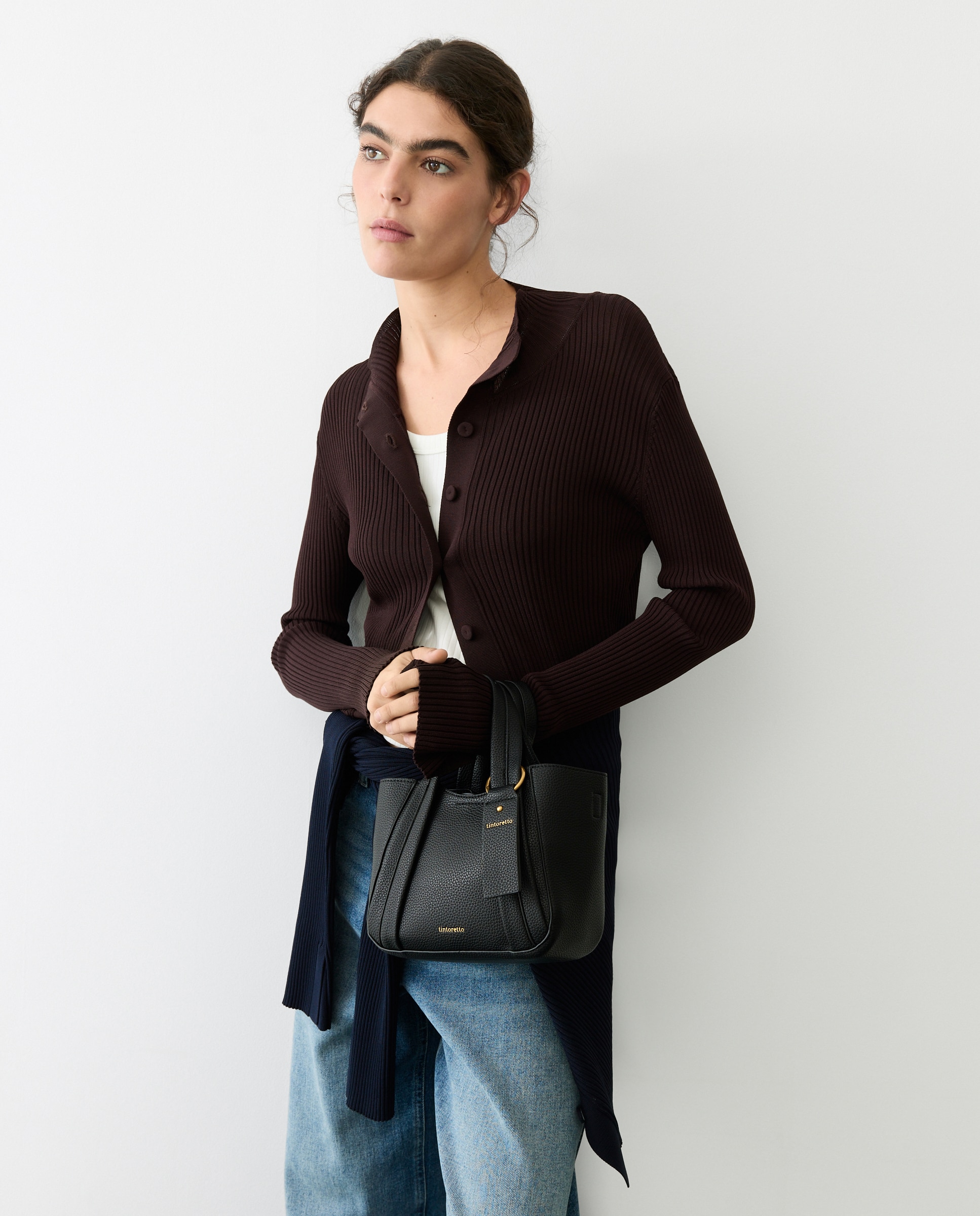 Mala Shopper 2 em 1 com Alça de Tiracolo Preto-7