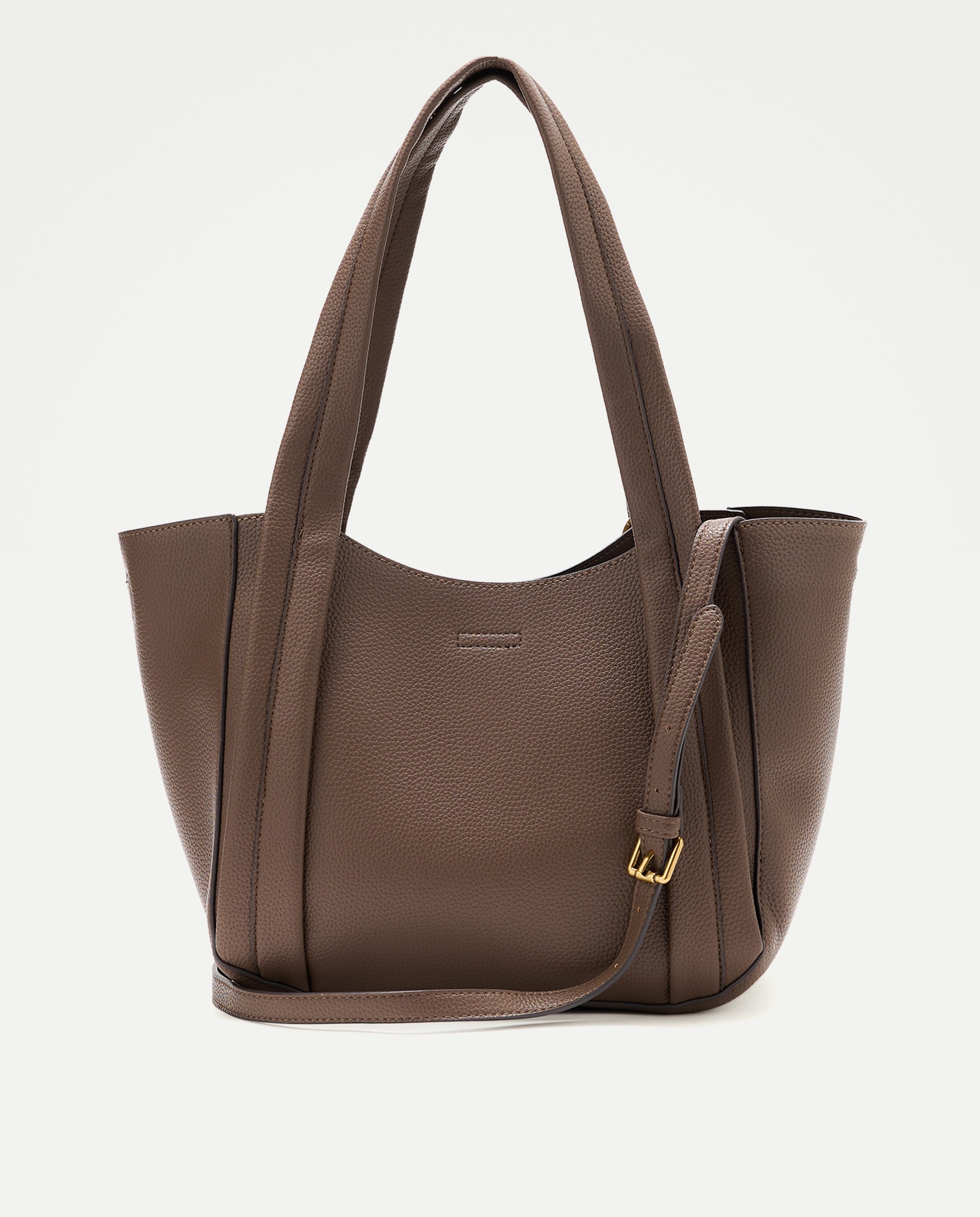 Mala Shopper 2 em 1 com Alça de Tiracolo Visom-Escuro-2