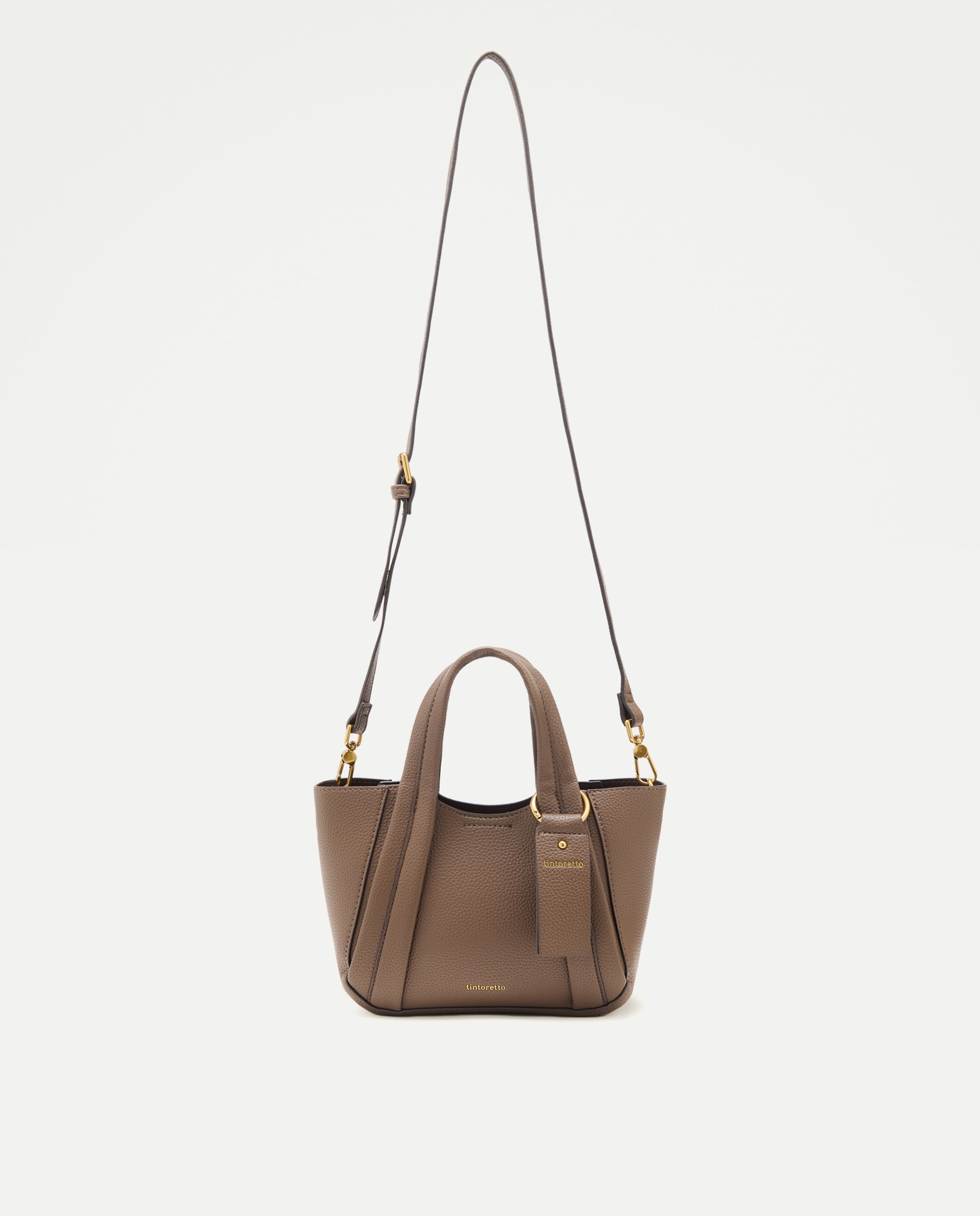 Mala Shopper 2 em 1 com Alça de Tiracolo Visom-Escuro-1