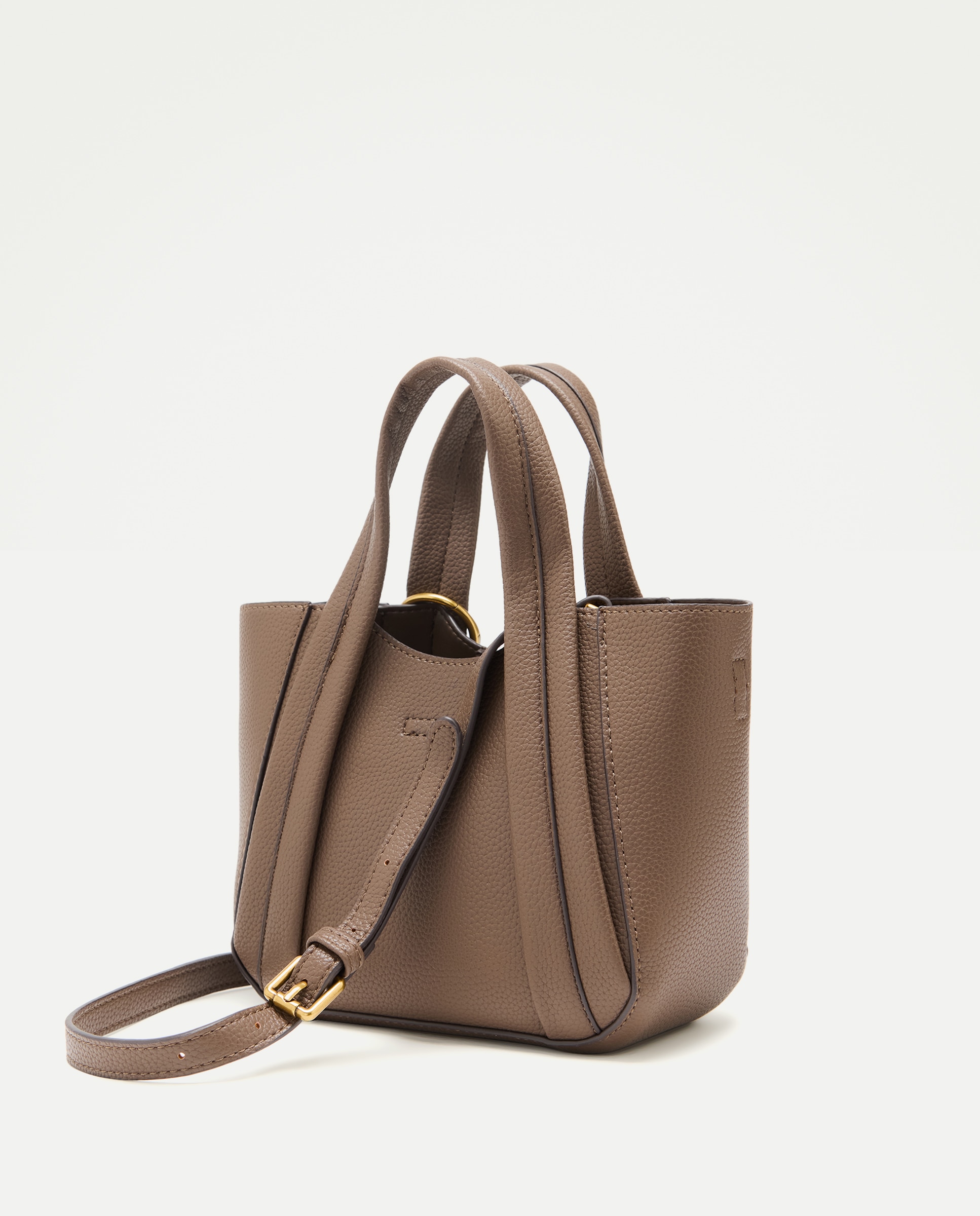 Mala Shopper 2 em 1 com Alça de Tiracolo Visom-Escuro-2