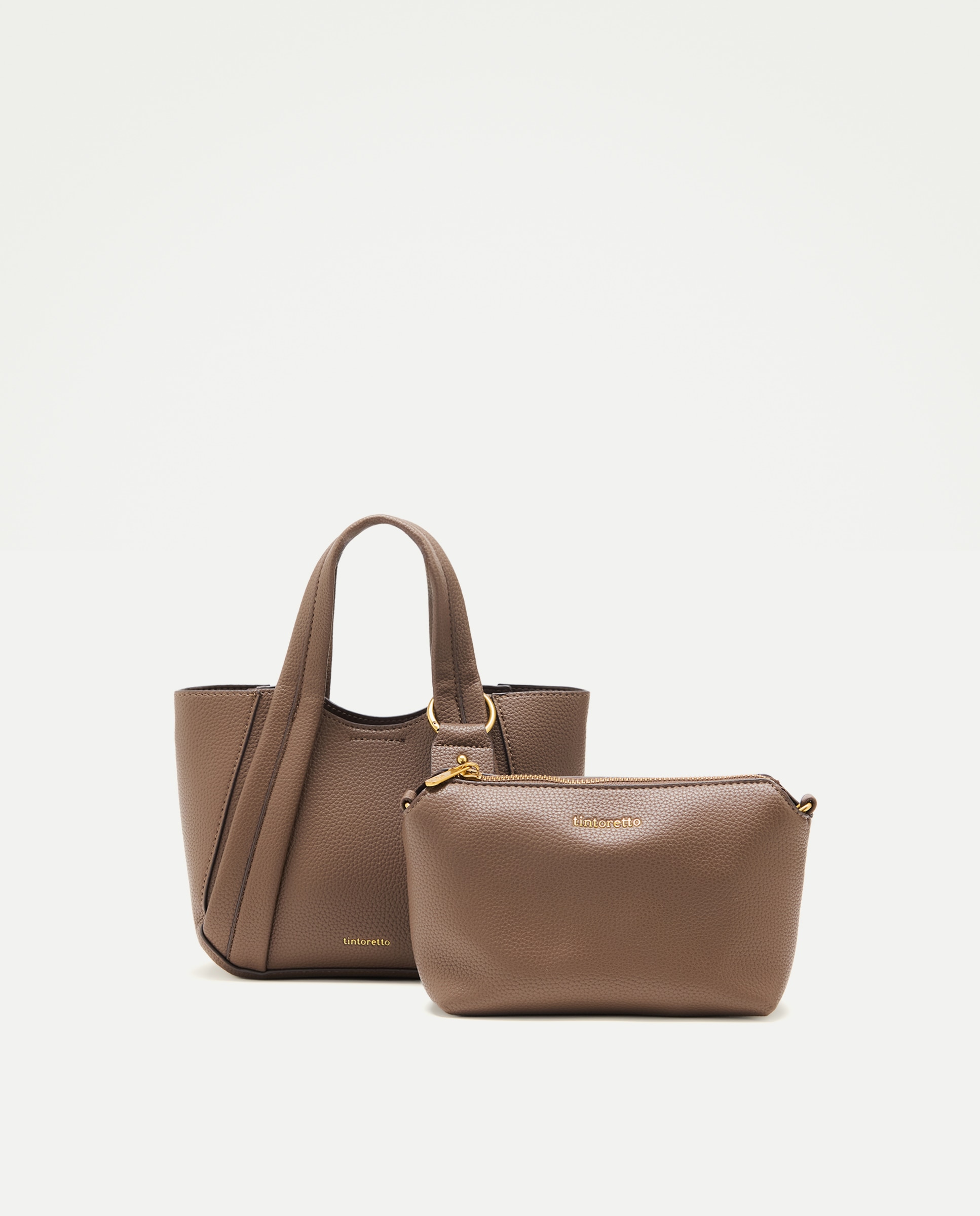 Mala Shopper 2 em 1 com Alça de Tiracolo Visom-Escuro-3