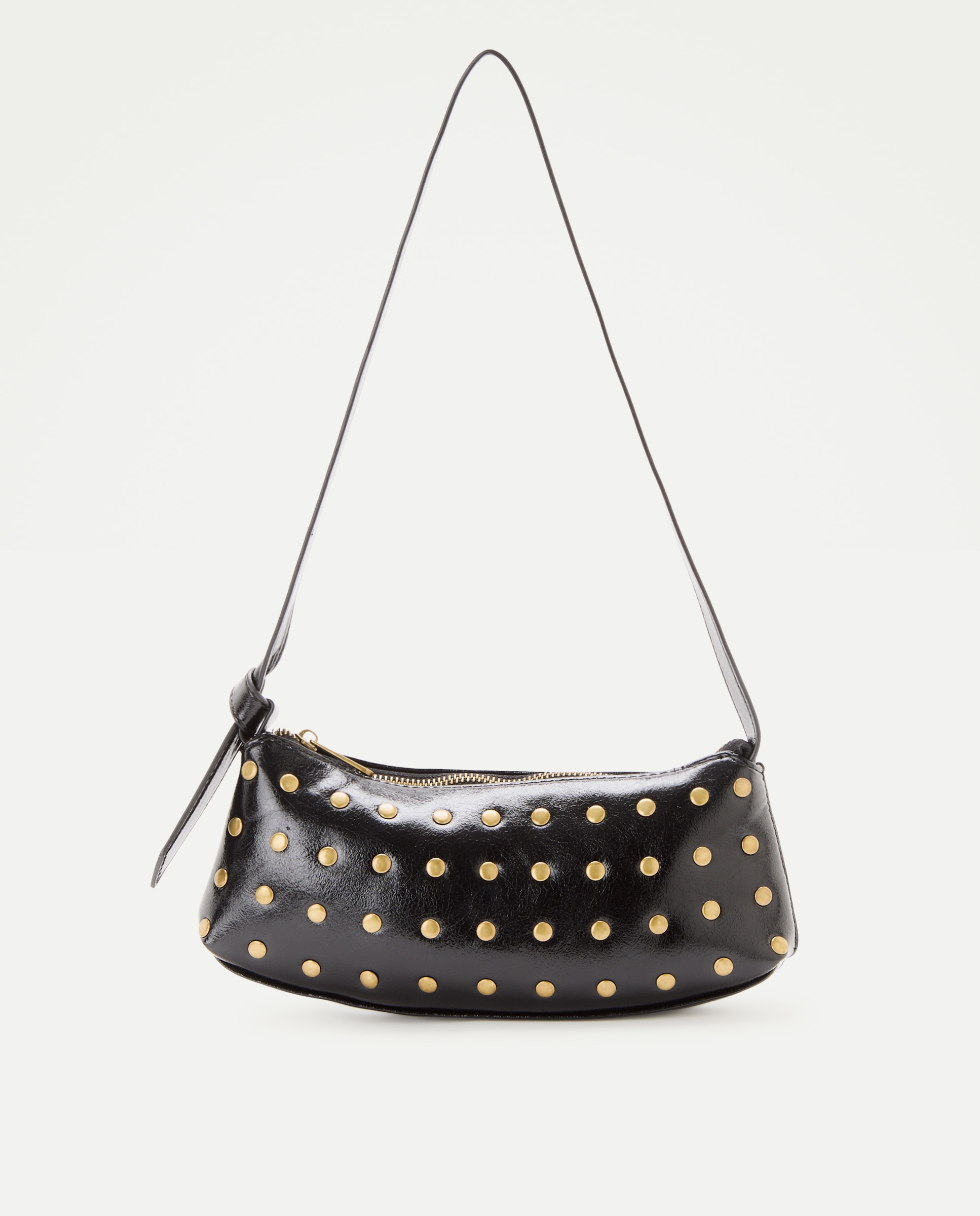 Bolso de hombro con mini tachas - Tintoretto - Negro Negro-1