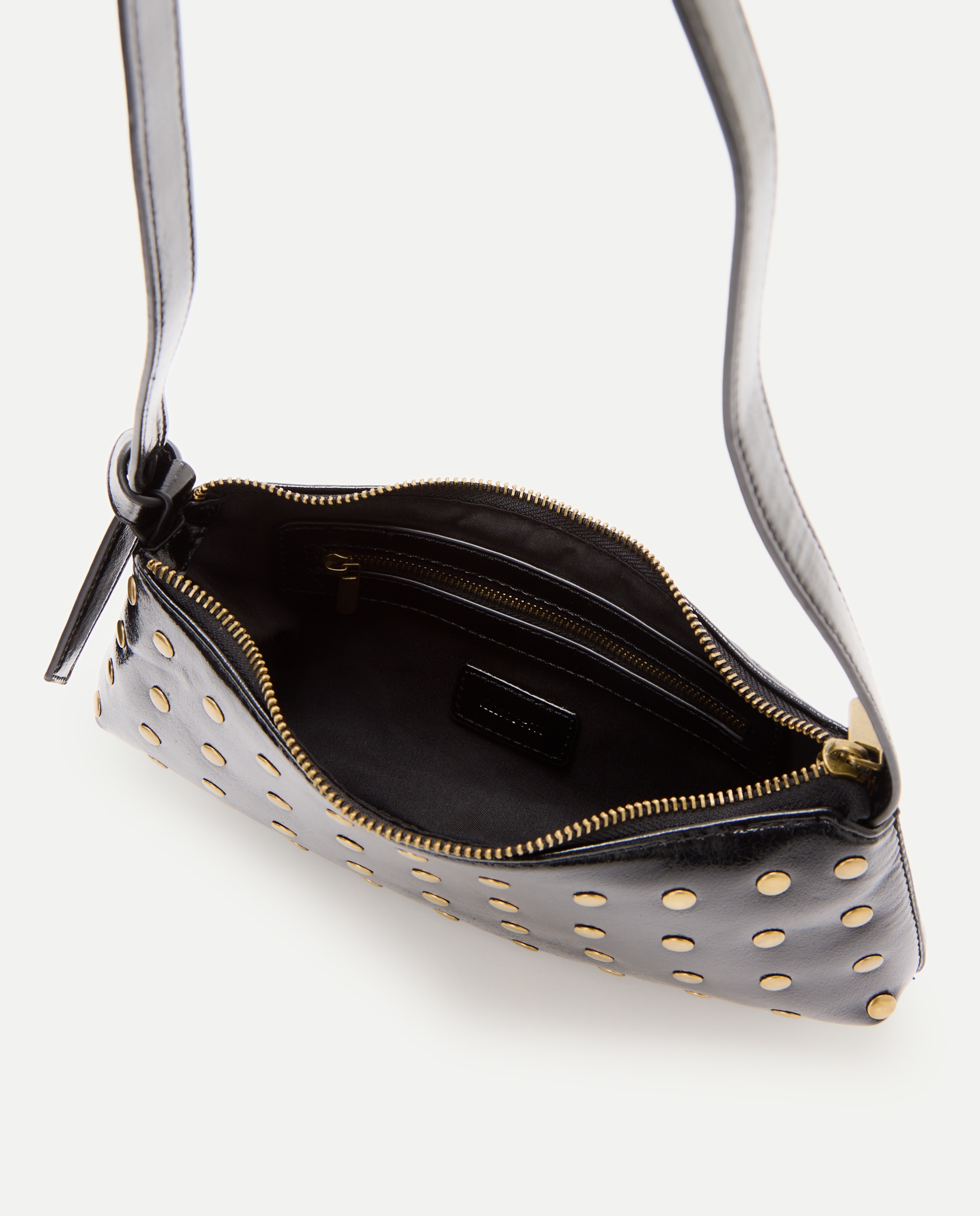 Bolso de hombro con mini tachas - Tintoretto - Negro Negro-3
