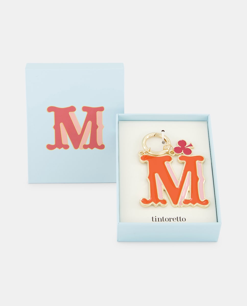 Porta-Chaves com a Letra M Vermelhão-1