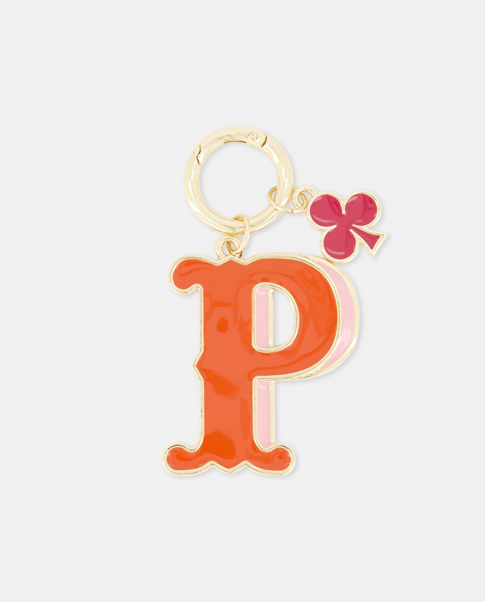 Porta-Chaves com a Letra P Vermelhão-2
