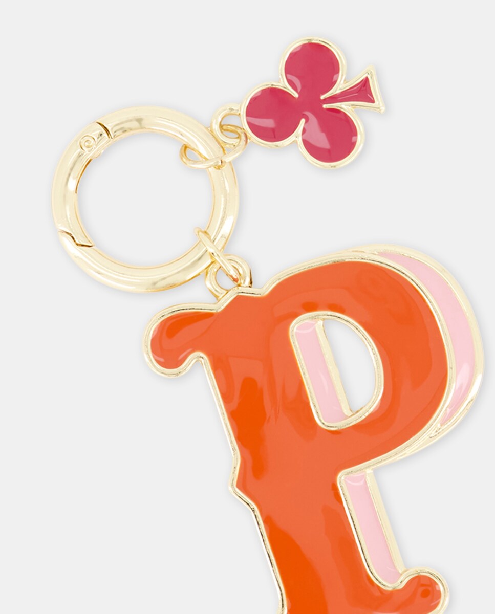 Porta-Chaves com a Letra P Vermelhão-3