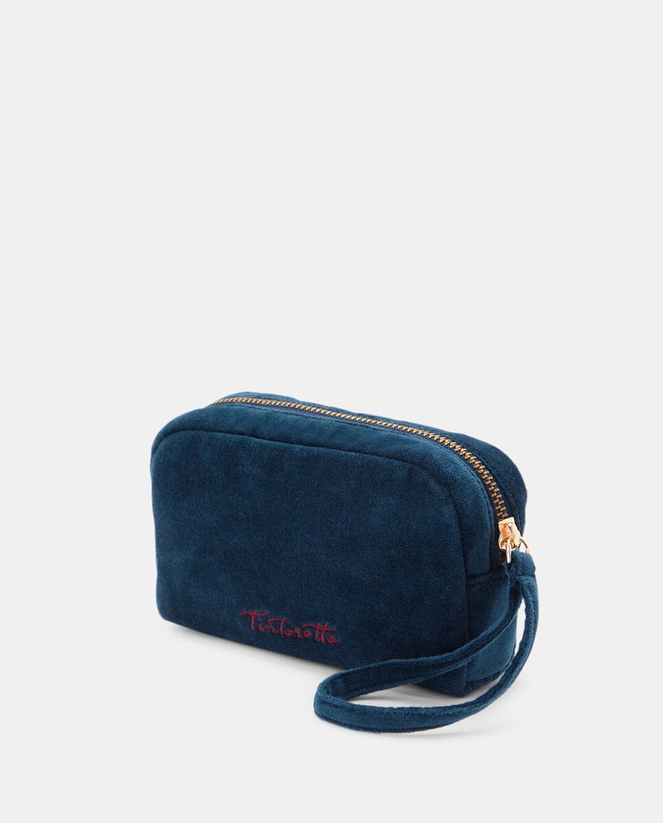 Nécessaire com Detalhe da Letra R 400 Azul-2