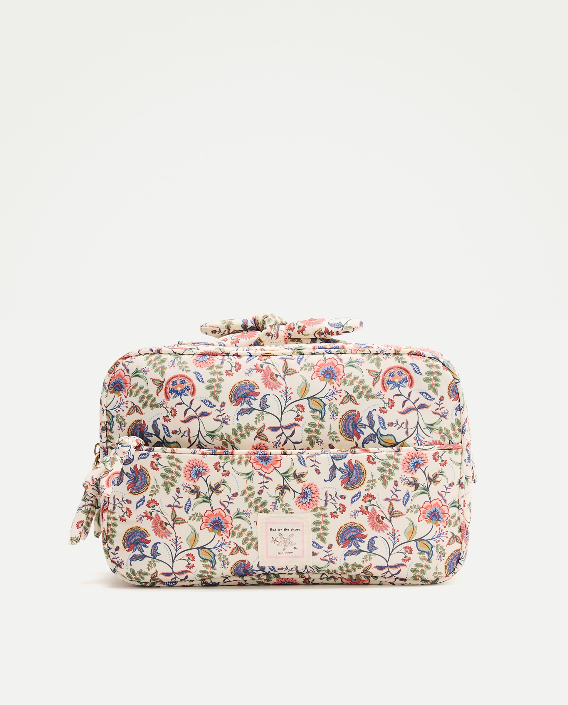 Nécessaire Horizontal com Estampado Indiana Castanho-1