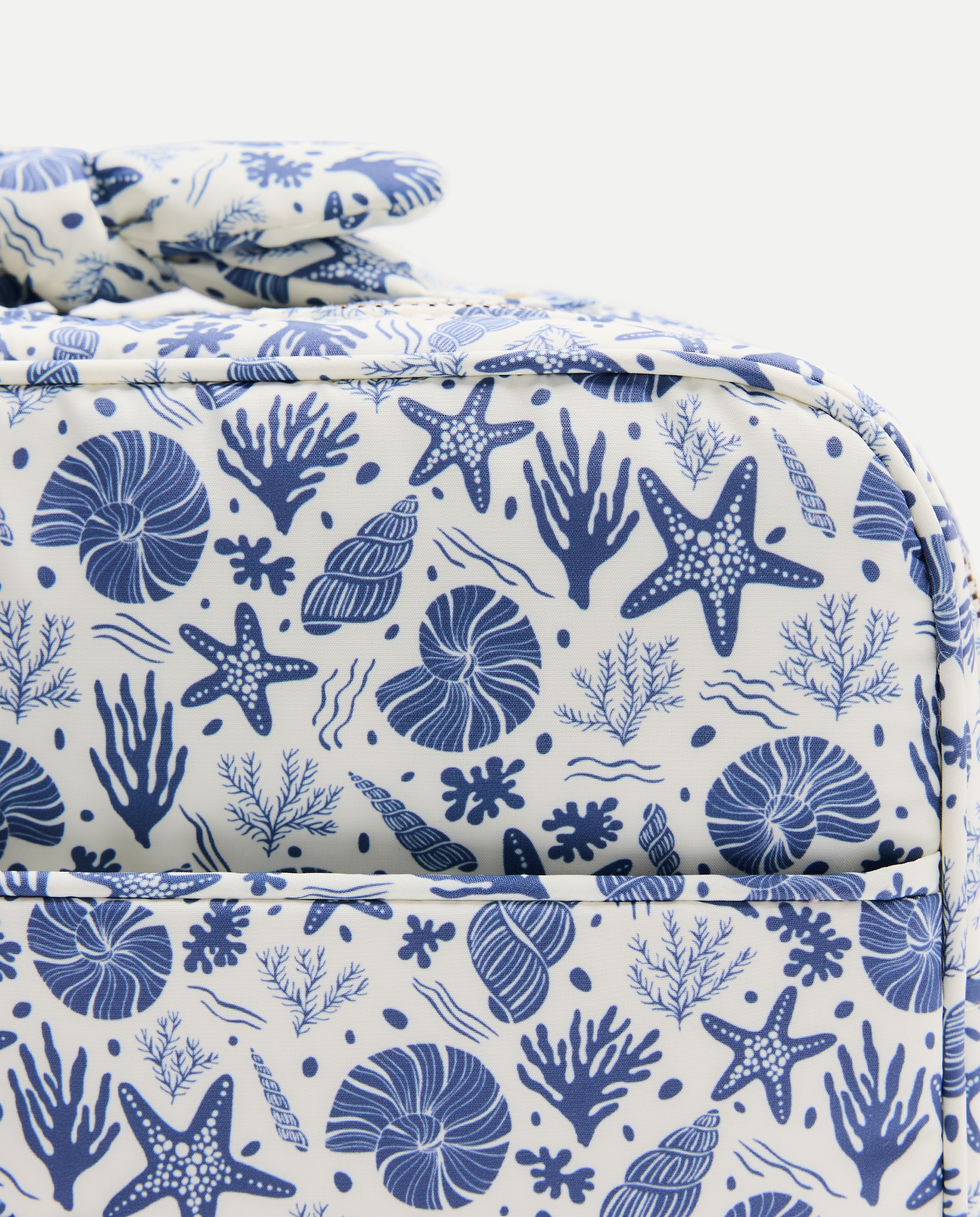 Nécessaire Horizontal com Estampado do Mar Azul-4