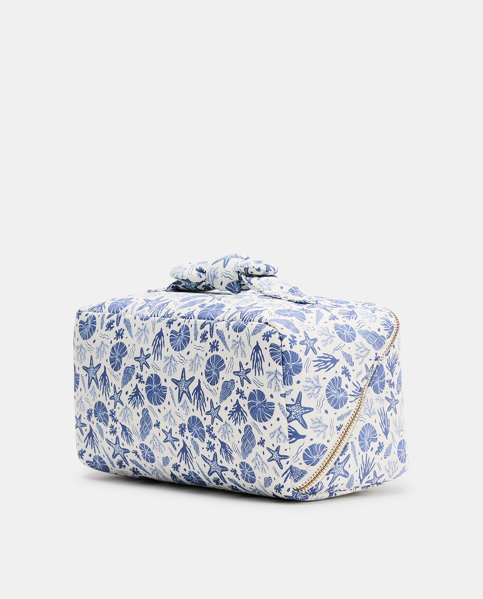 Nécessaire de Maquilhagem com Estampado do Mar Azul-2