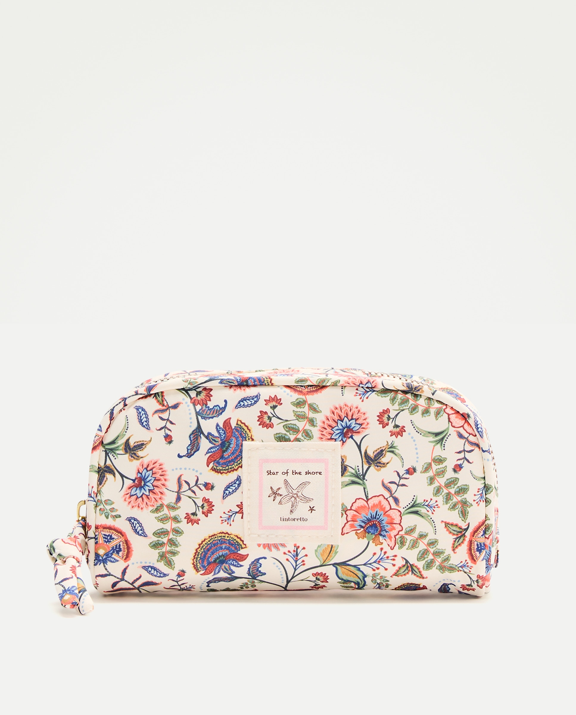 Nécessaire Pequeno com Estampado Indiana Castanho-1