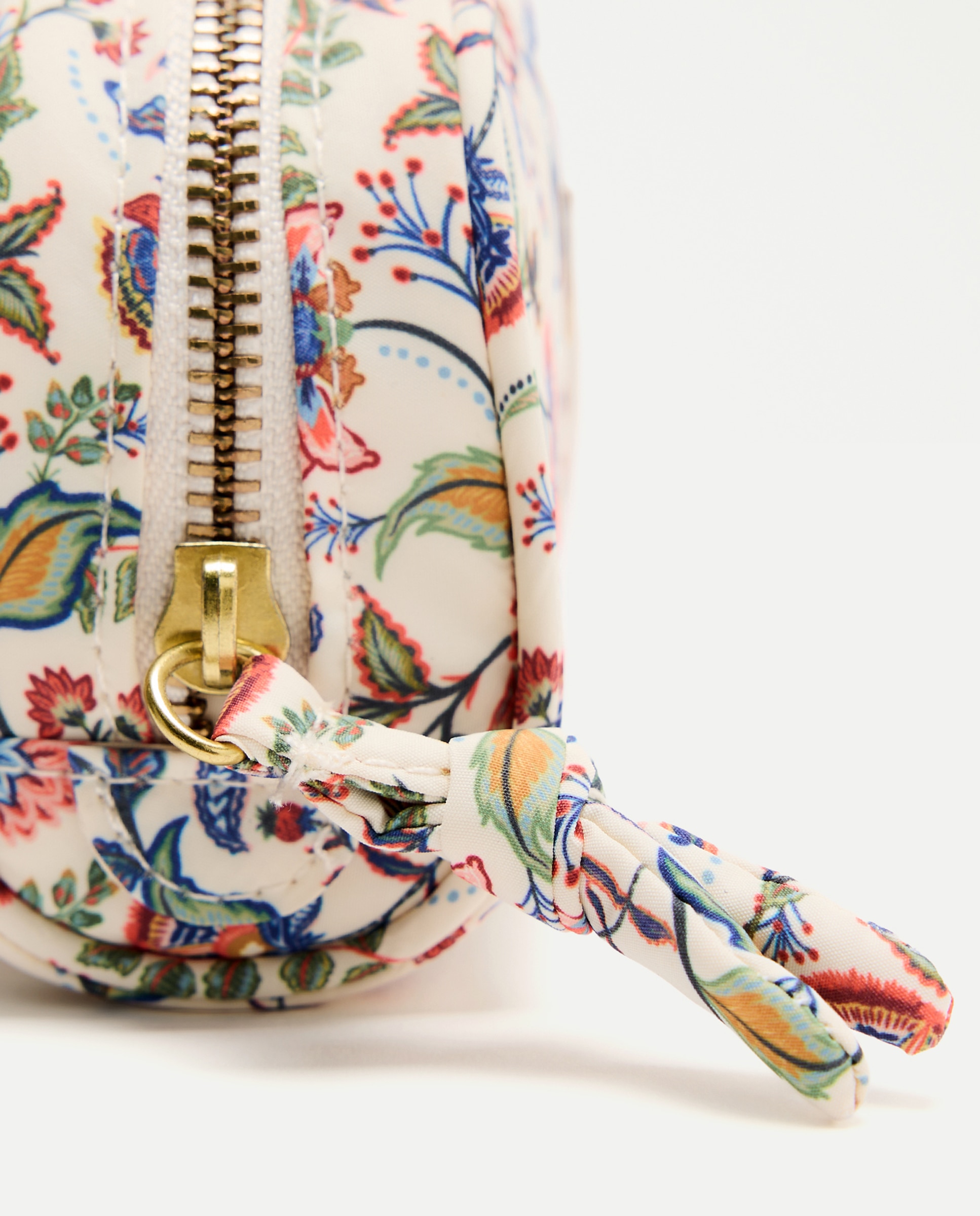 Nécessaire Pequeno com Estampado Indiana Castanho-4