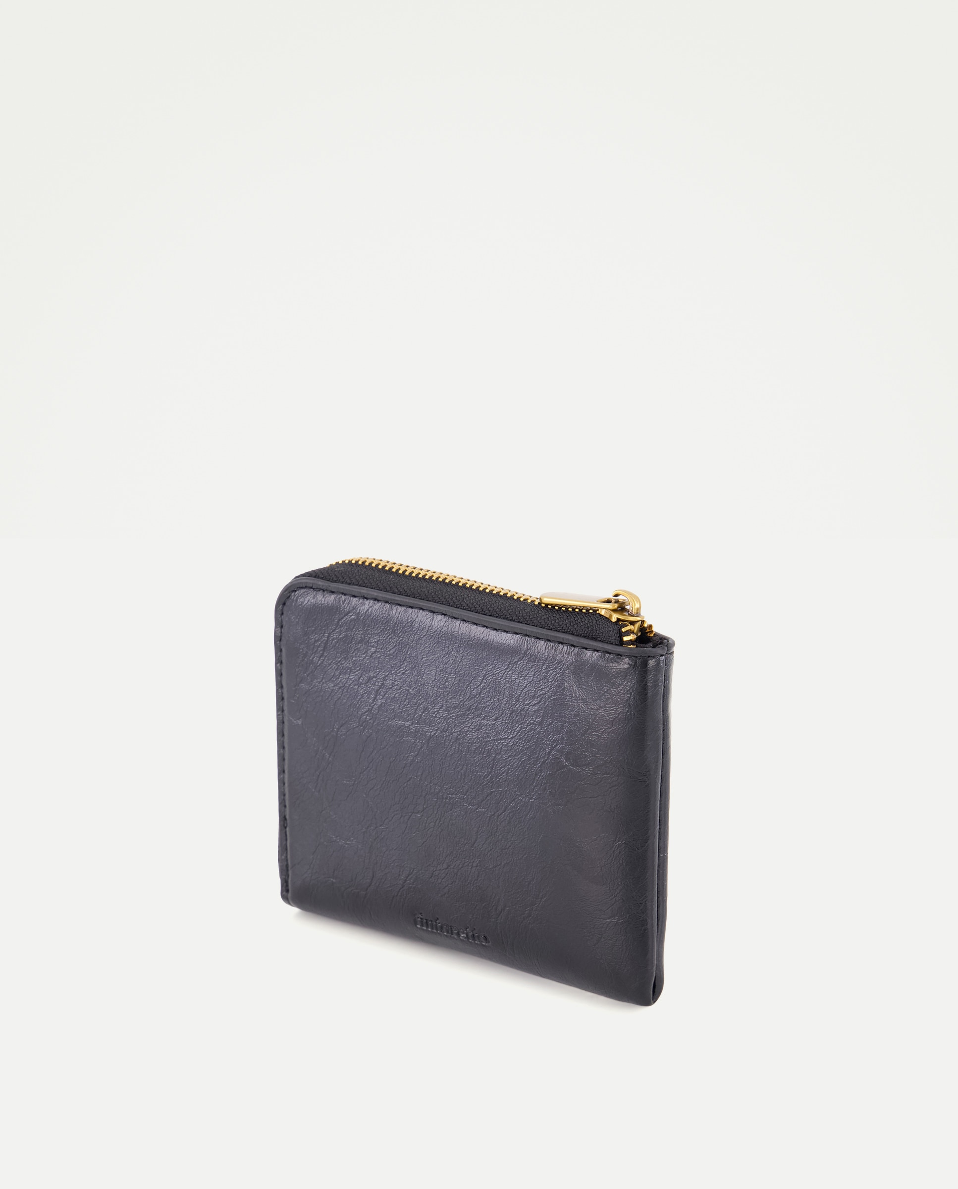 Porta-Moedas com Fecho de Correr e Mini Tachas Preto-2