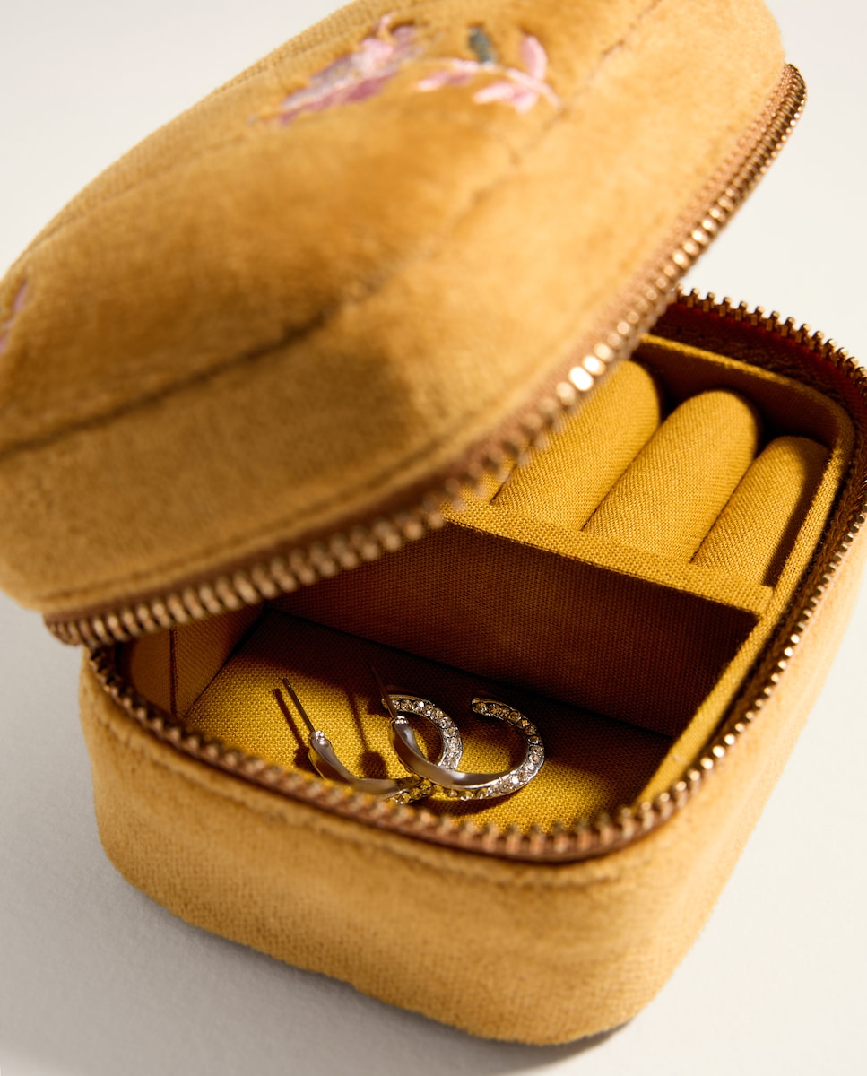 Pack de Bijuteria e Guarda-Joias Mostarda-2