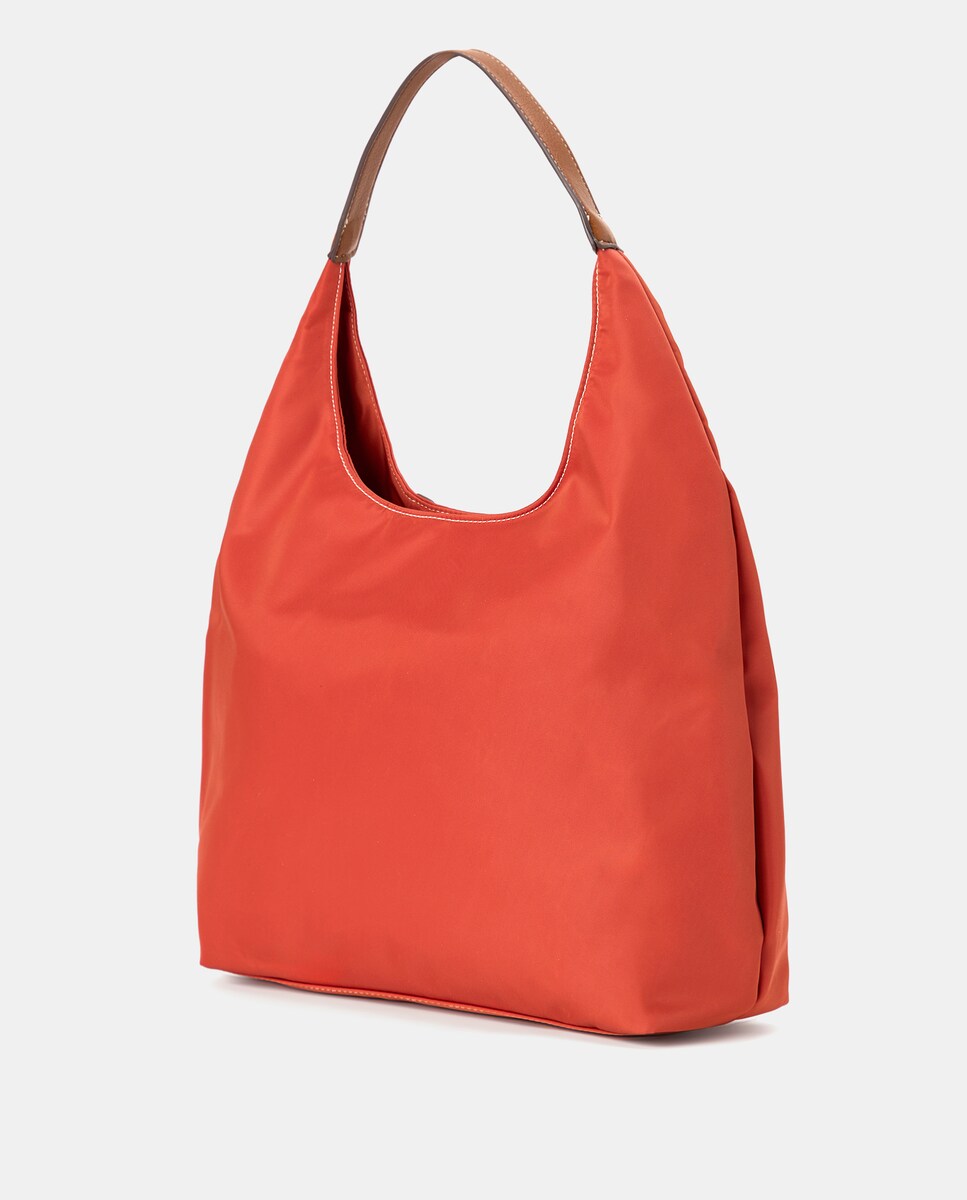Mala Hobo Grande de Nylon 770 Terracota-2