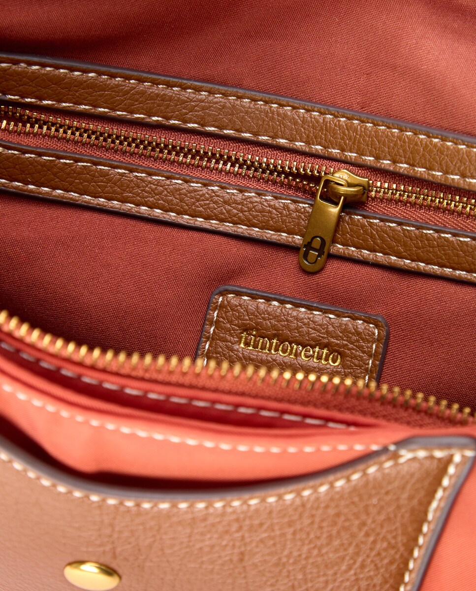 Mala Hobo Grande de Nylon 770 Terracota-3