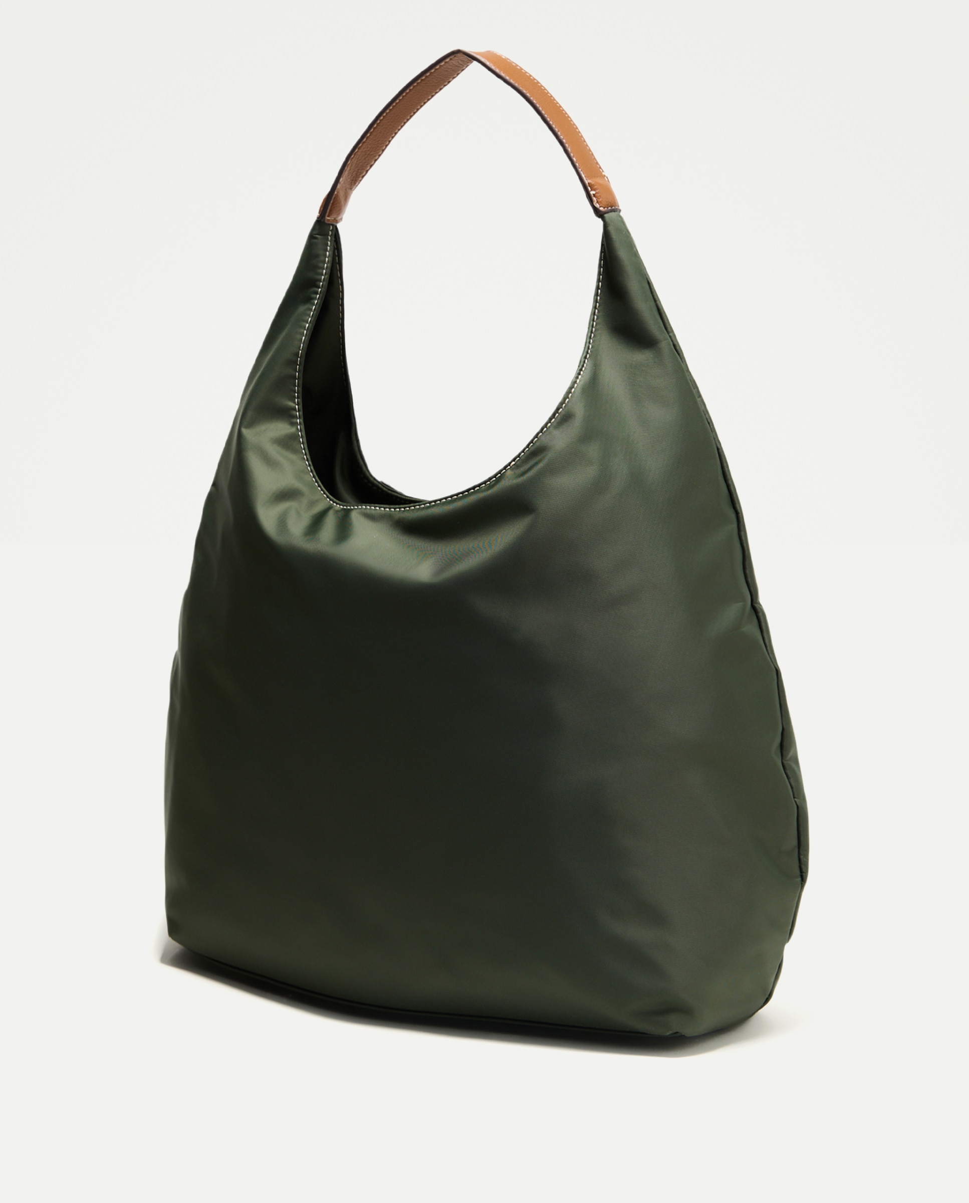 Mala de Ombro Grande de Nylon 520 Caqui-2
