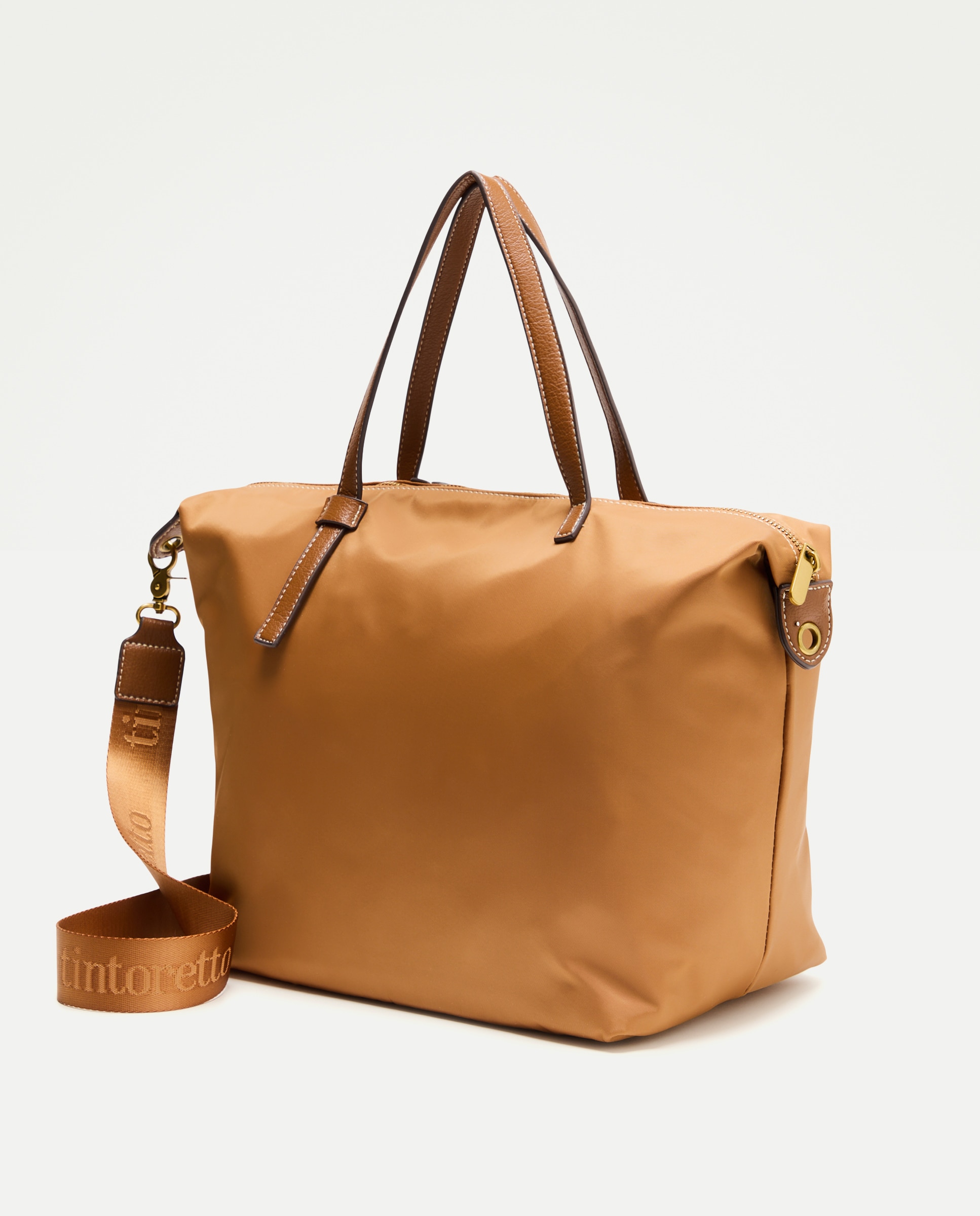 Mala Shopper de Nylon 730 Camel-2