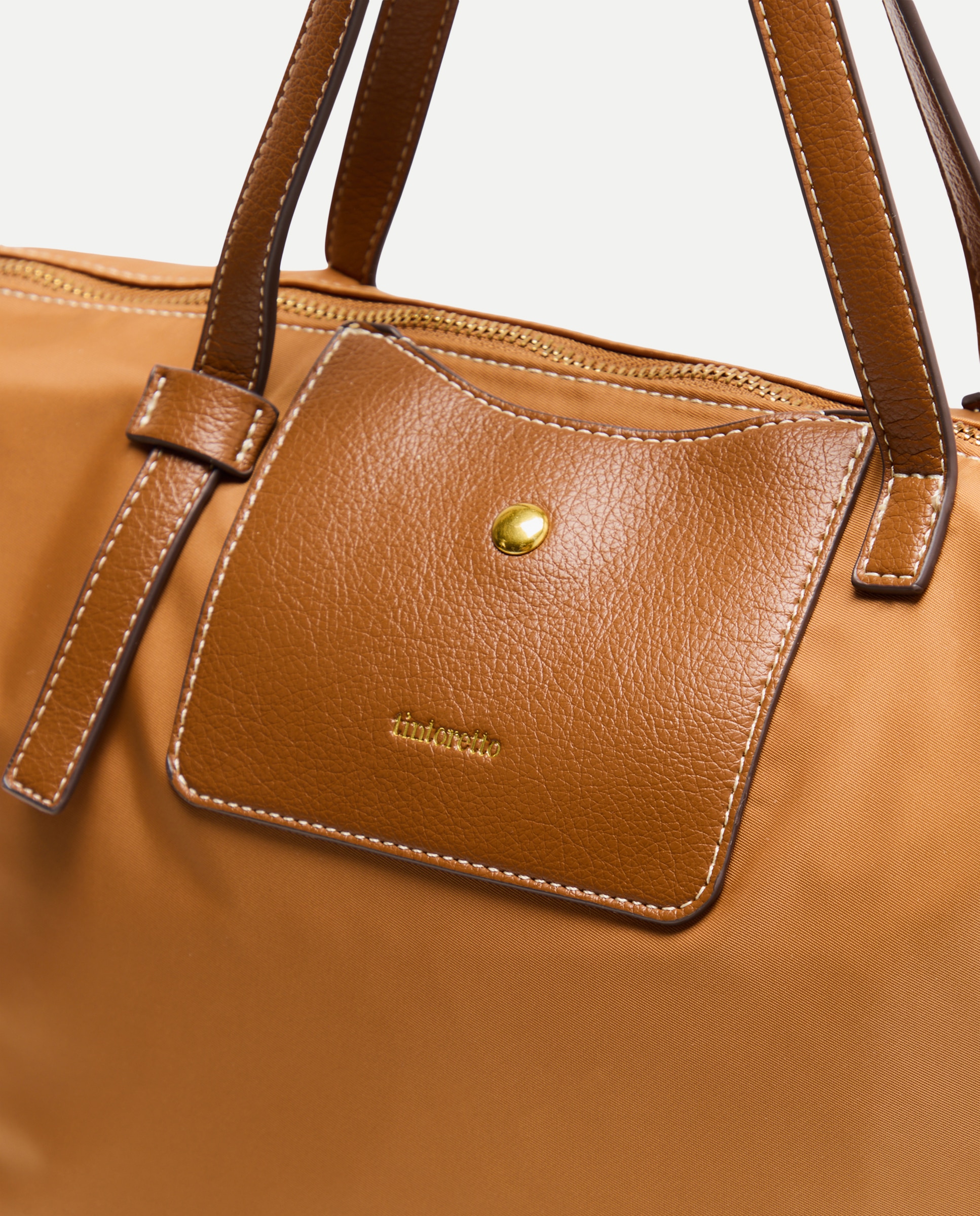 Mala Shopper de Nylon 730 Camel-4