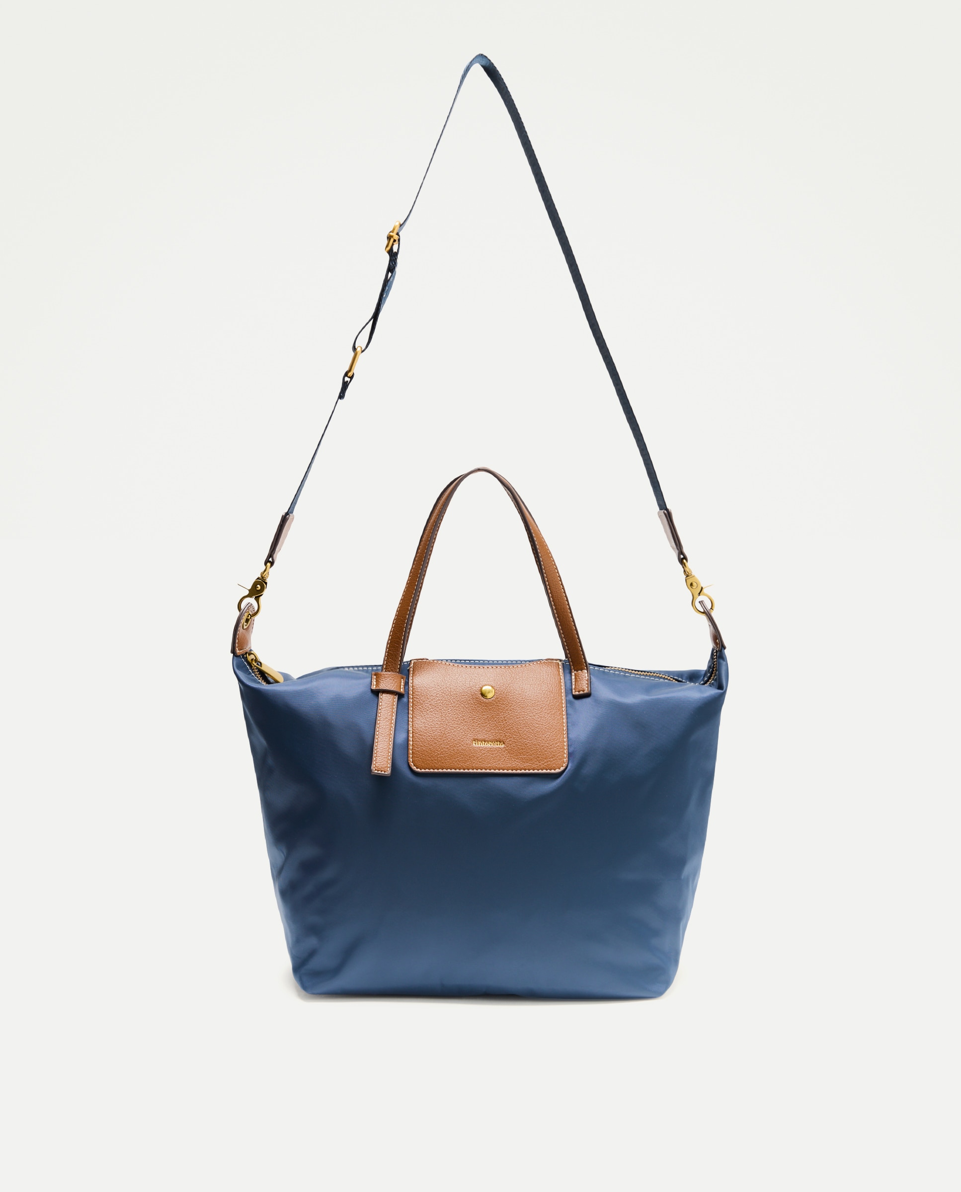 Mala Shopper de Nylon 430 Azul Escuro-1