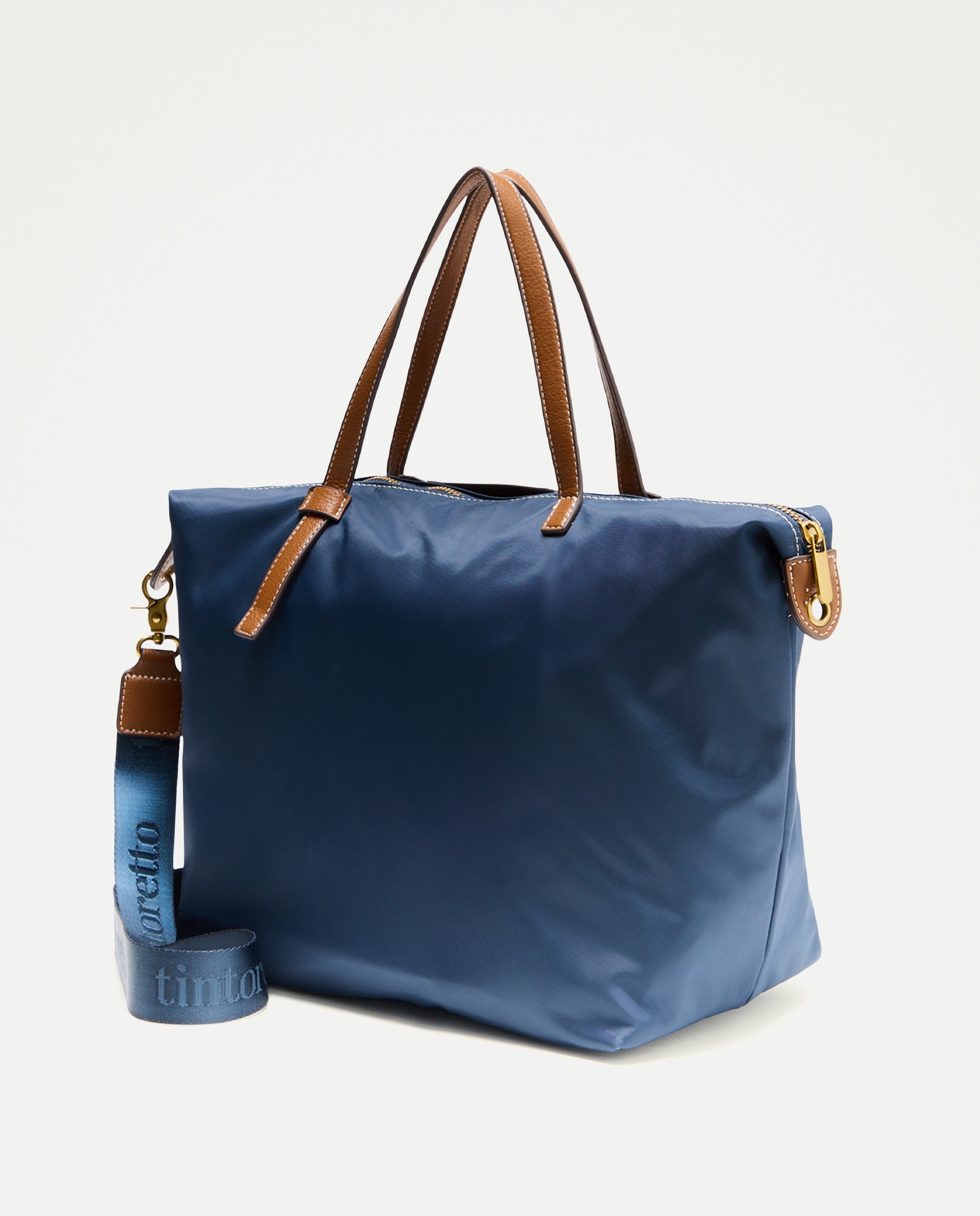 Mala Shopper de Nylon 430 Azul Escuro-2