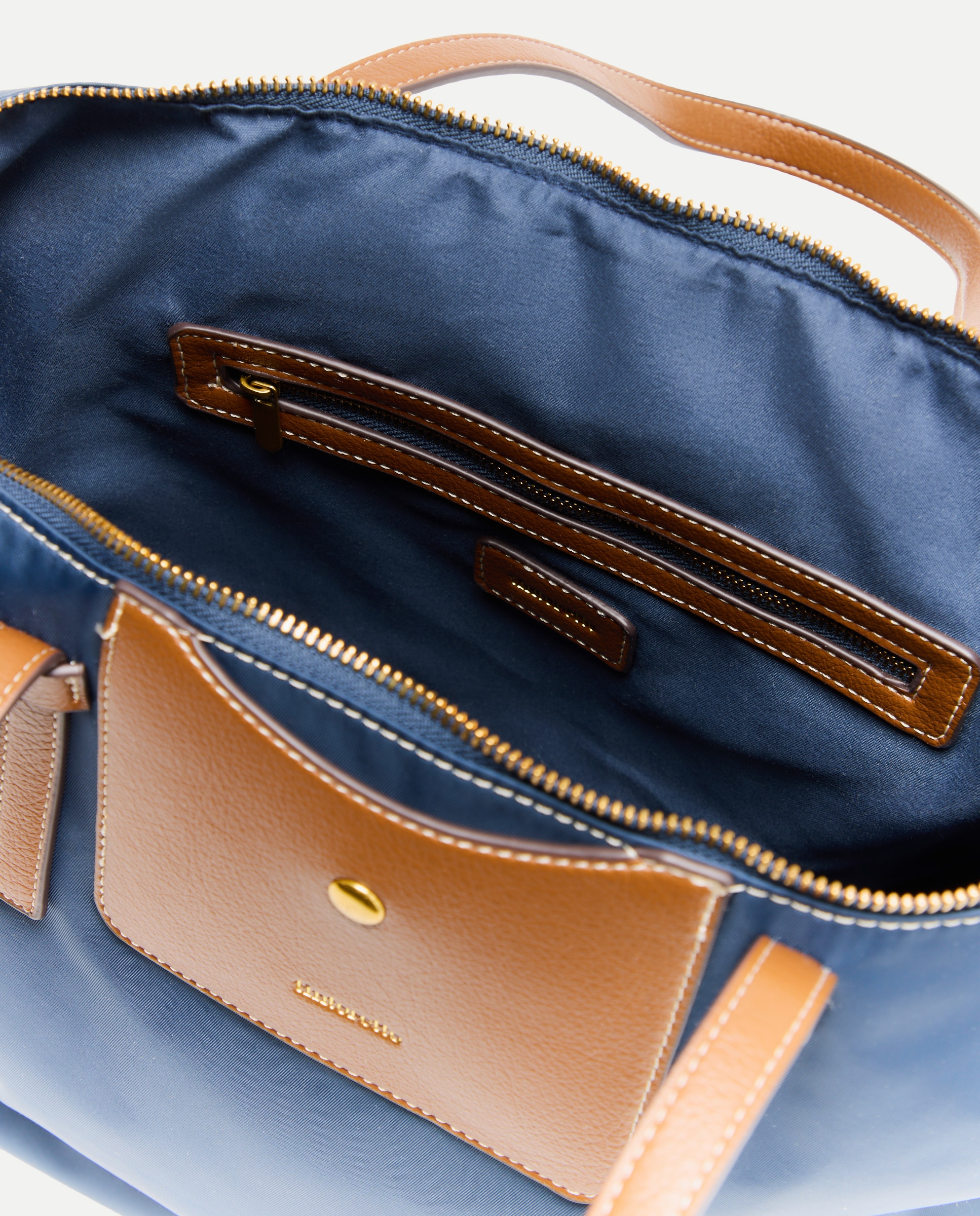 Mala Shopper de Nylon 430 Azul Escuro-3