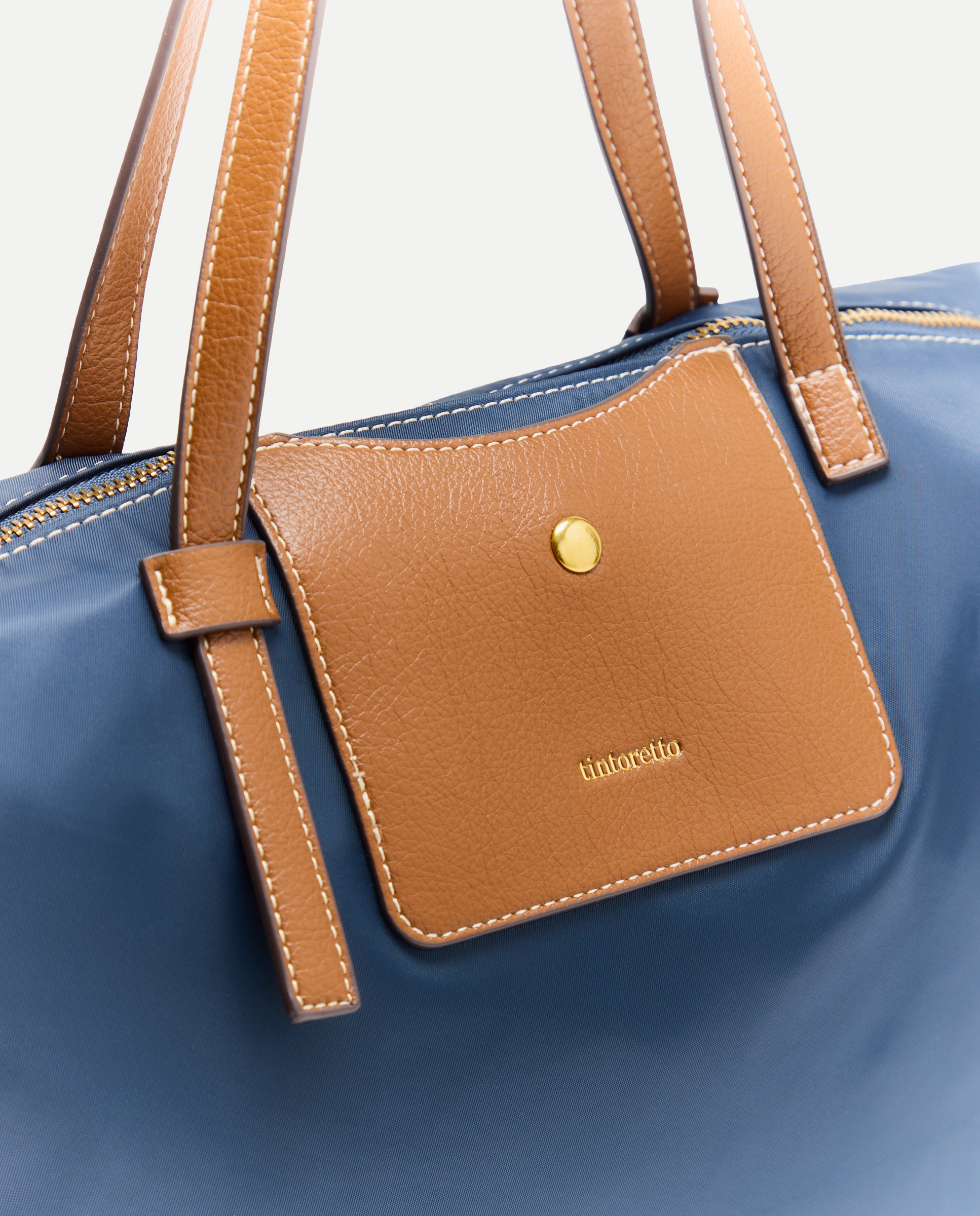 Mala Shopper de Nylon 430 Azul Escuro-4