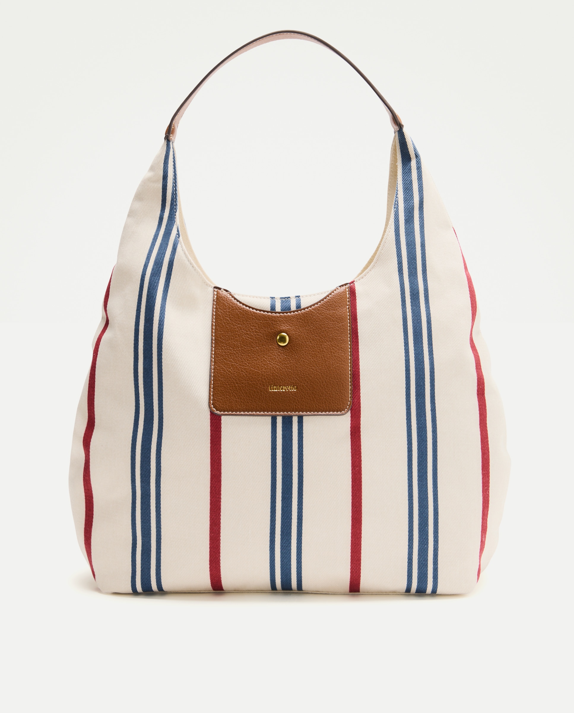 Mala de Ombro Grande de Nylon Branco-1