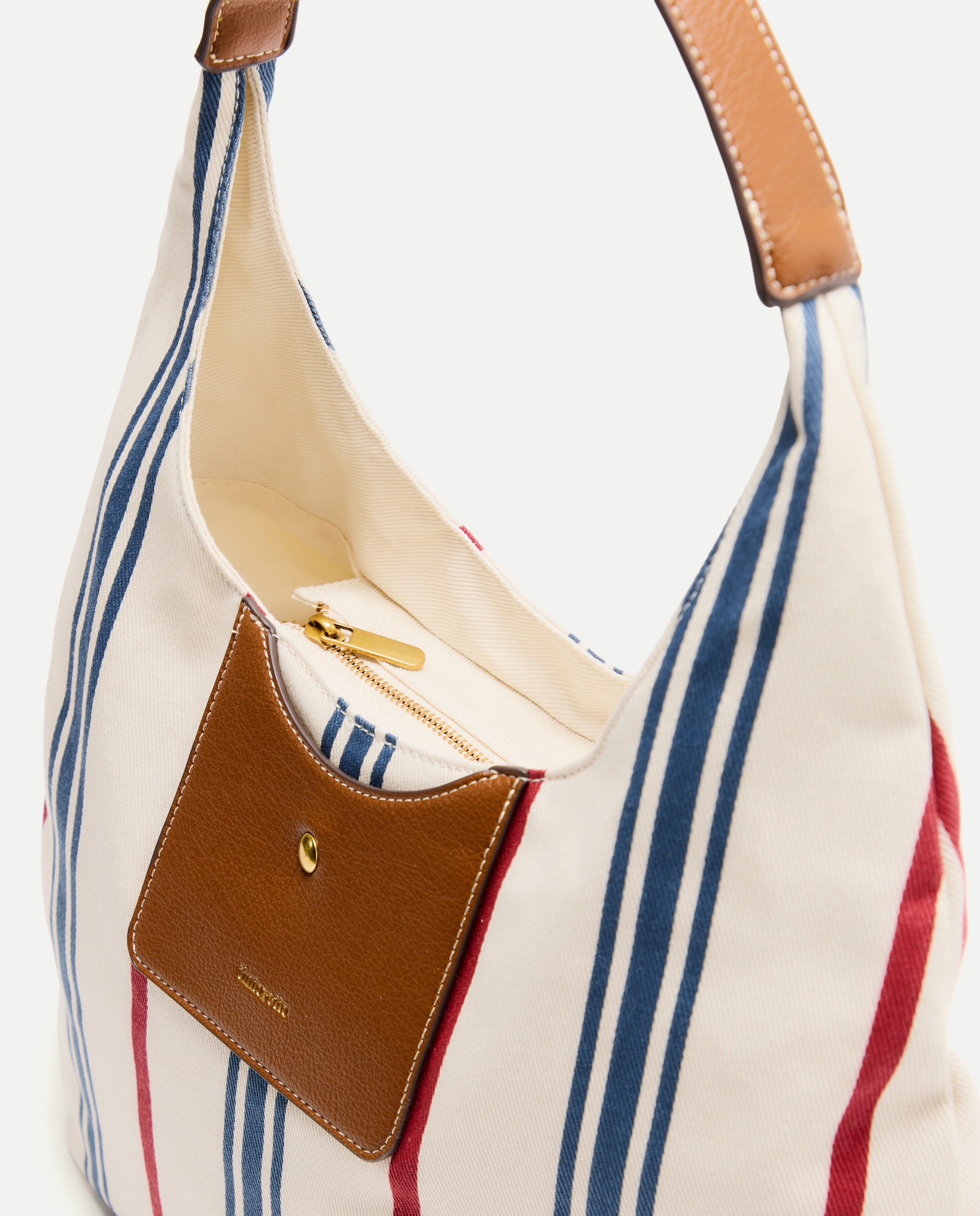 Mala de Ombro Grande de Nylon Branco-4