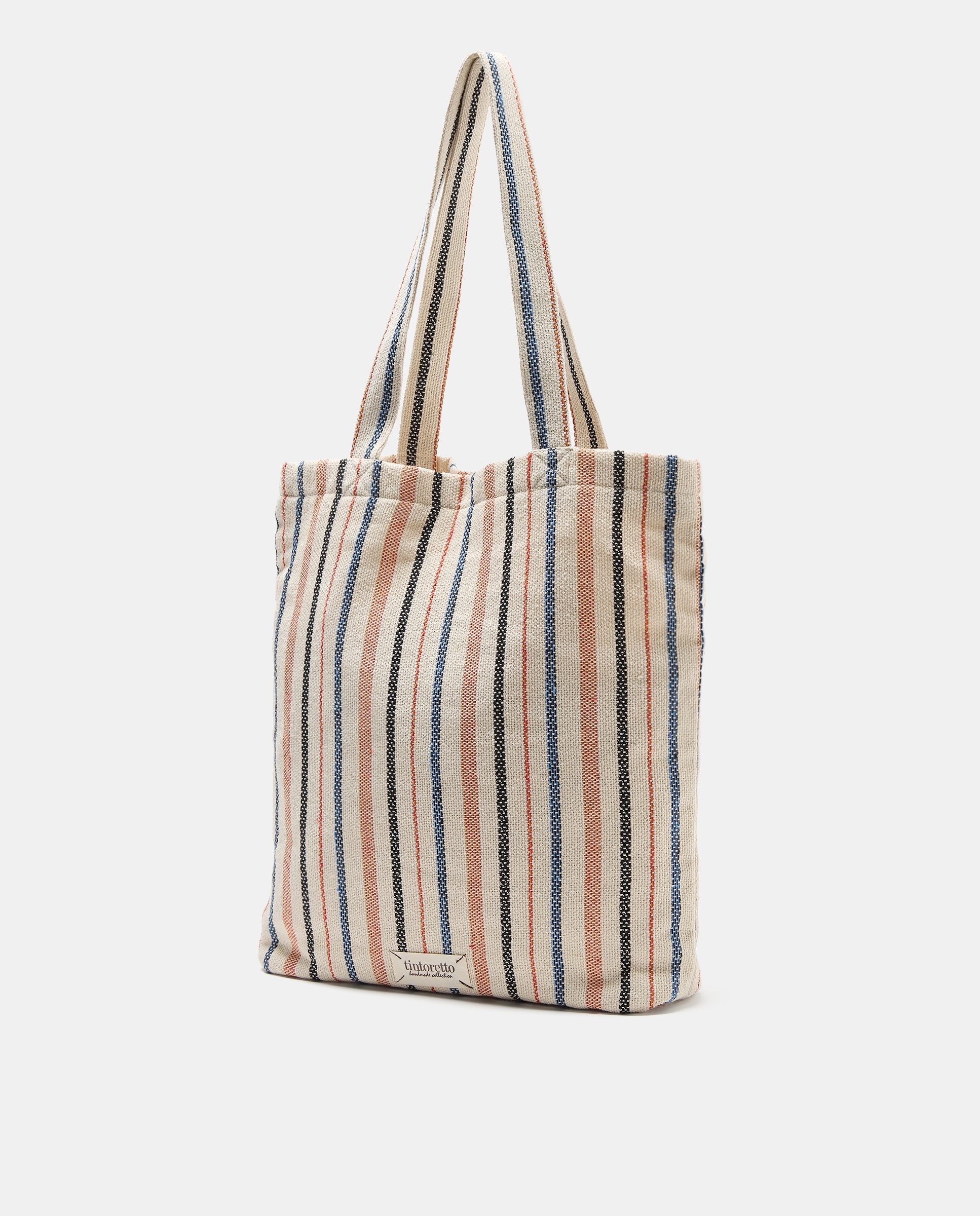 Mala Tipo Tote com Bordados do Mar Branco-marfim-2