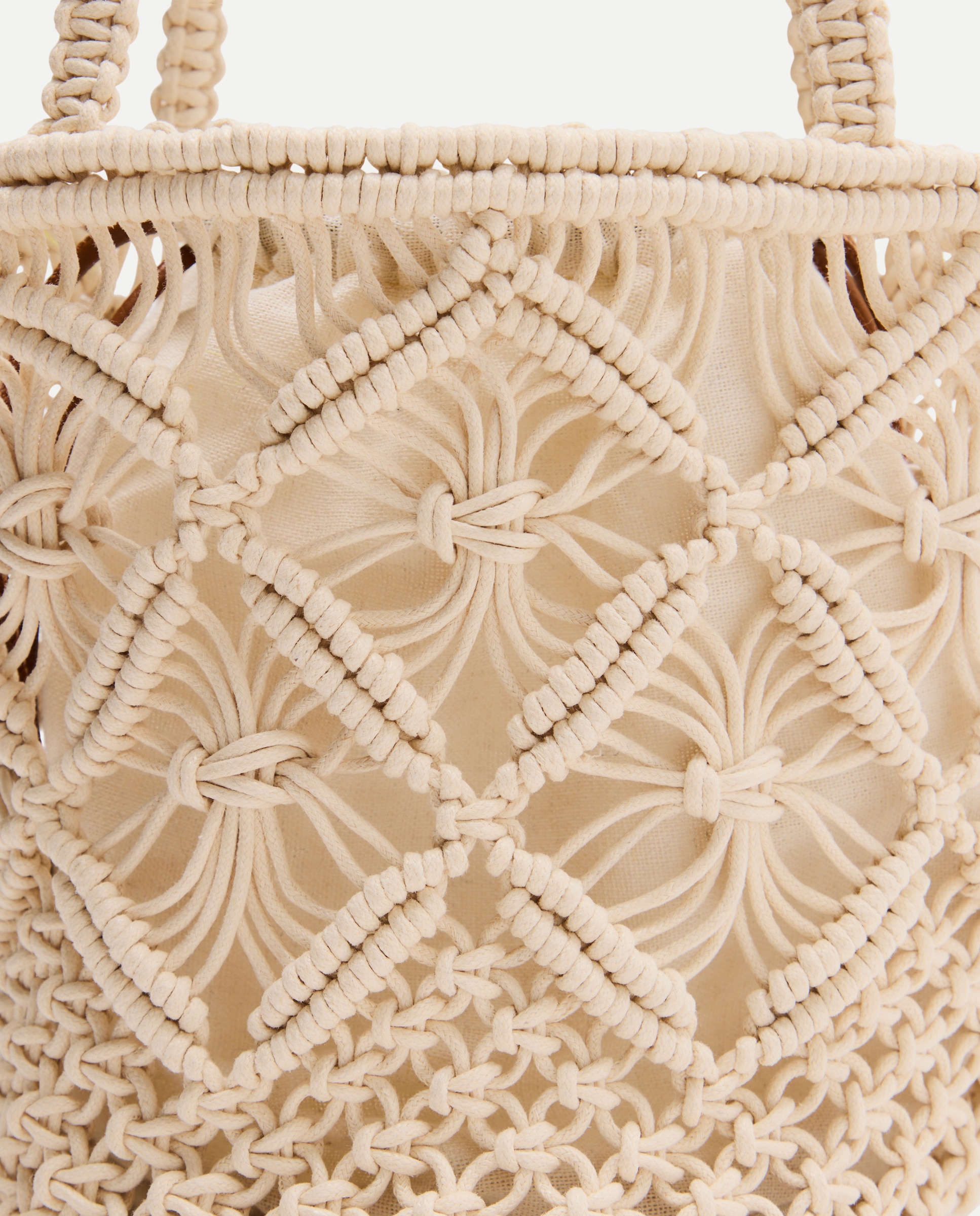 Mala Bucket de Tecido Branco-marfim-4