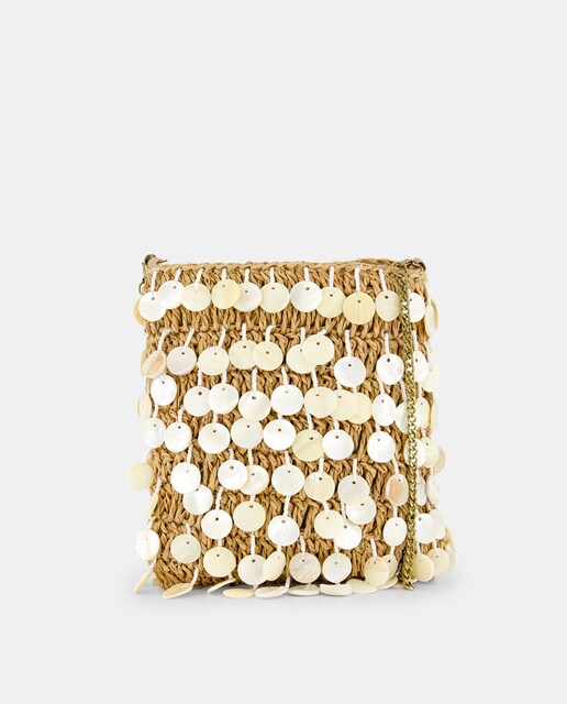 Bolso de verano con conchas de nácar