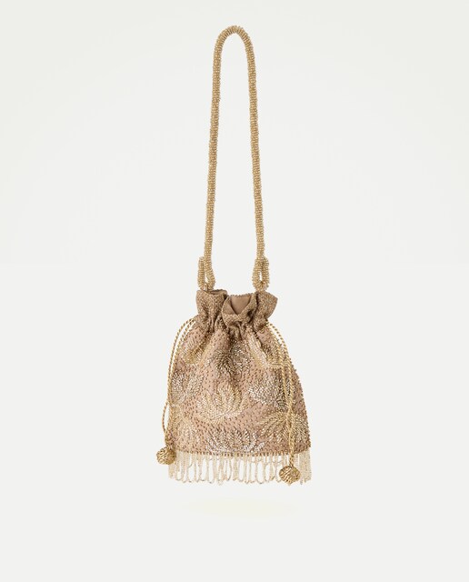 Bolso tipo saco bordado