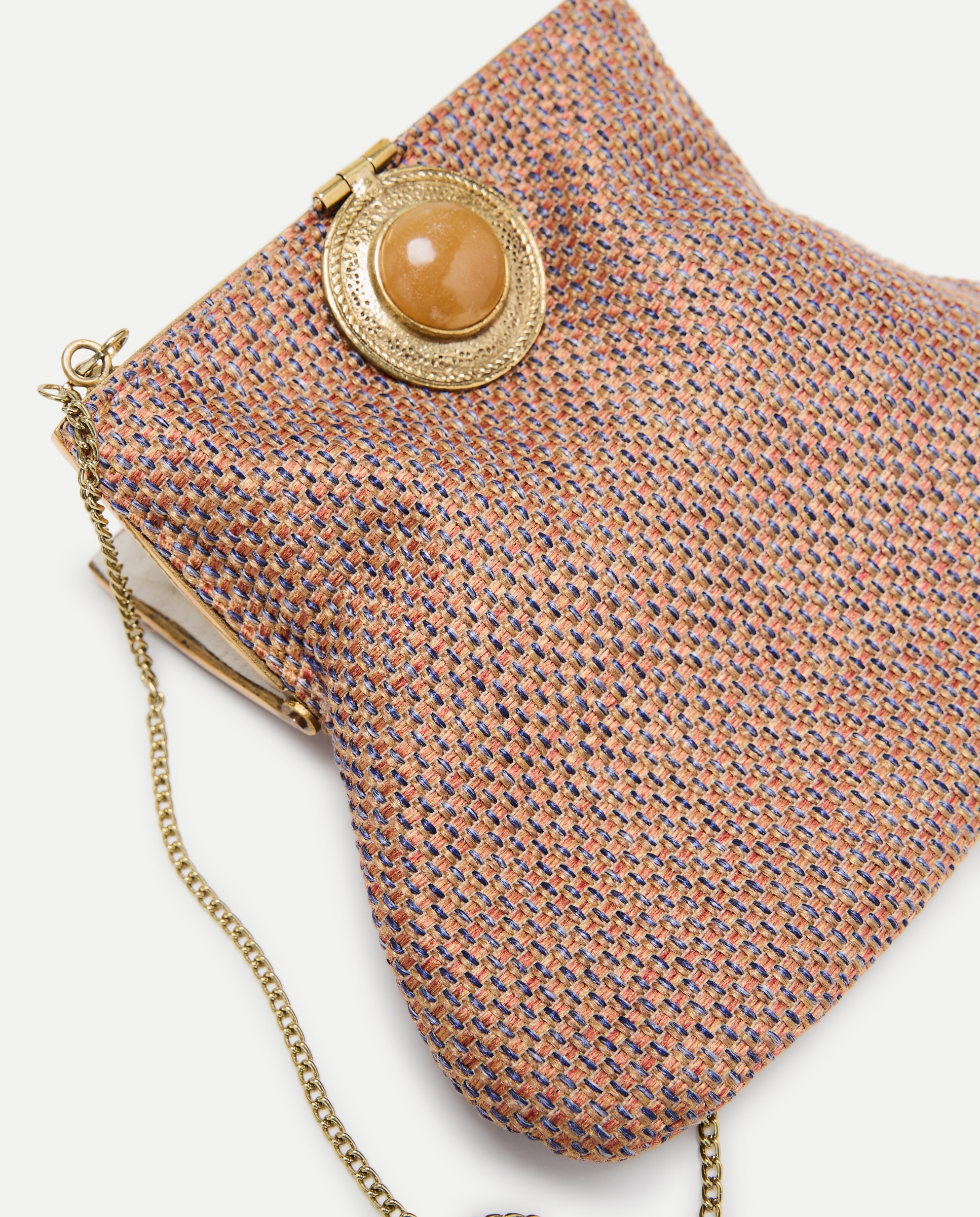 Mala Vintage com Pedra Laranja-queimado-4
