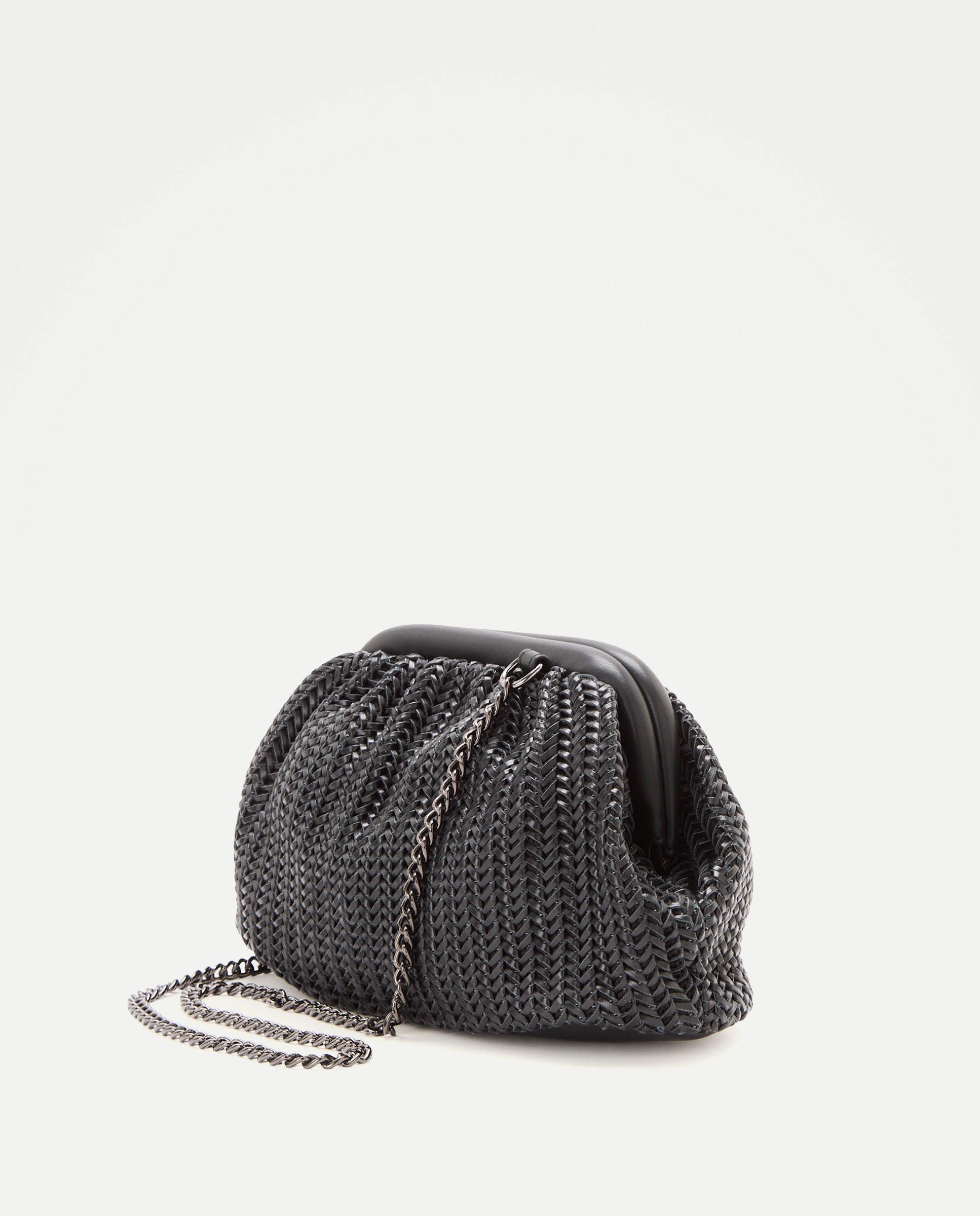 Bolso de mano con cadena de fiesta - Tintoretto - Negro Negro-2