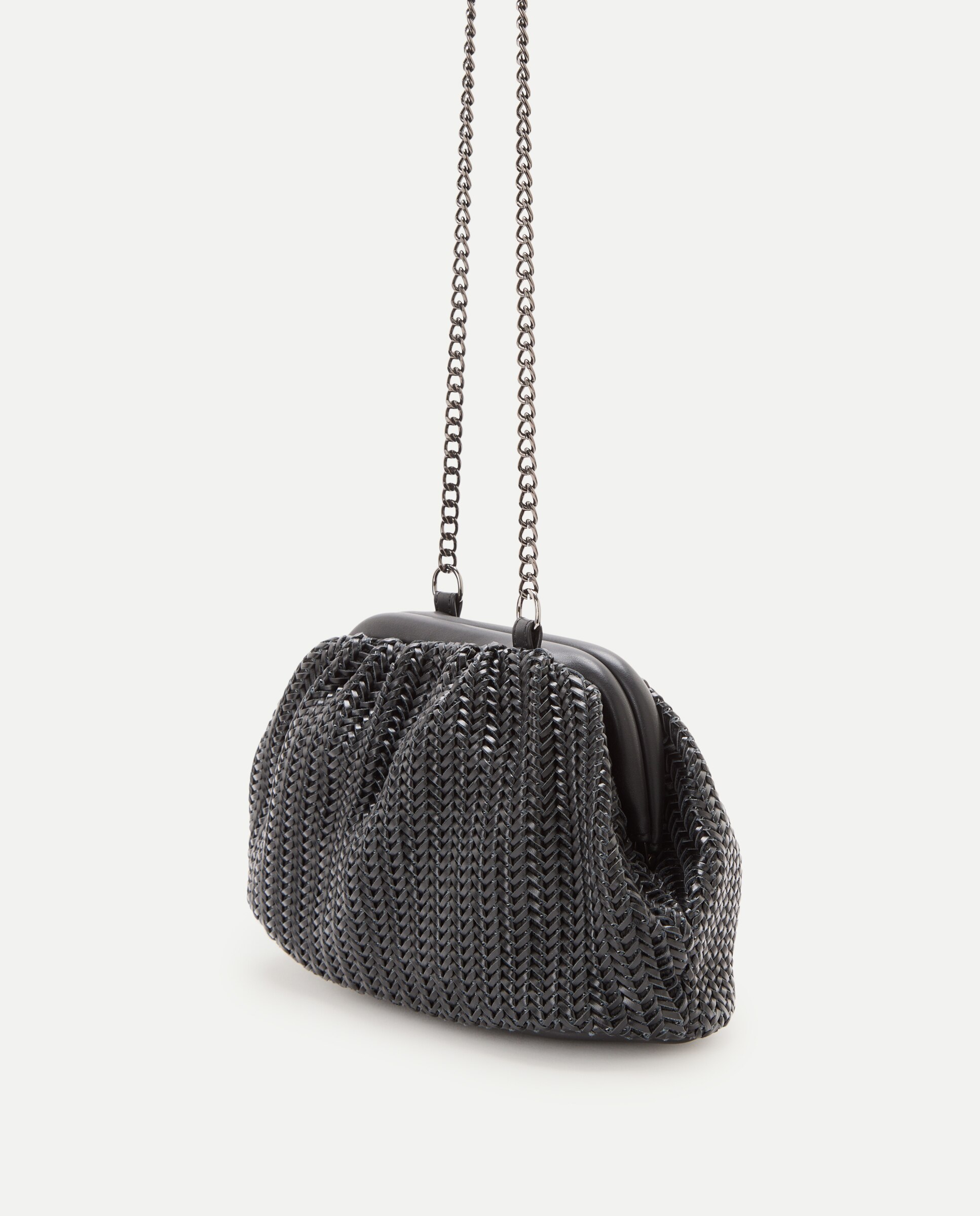 Bolso de mano con cadena de fiesta - Tintoretto - Negro Negro-3